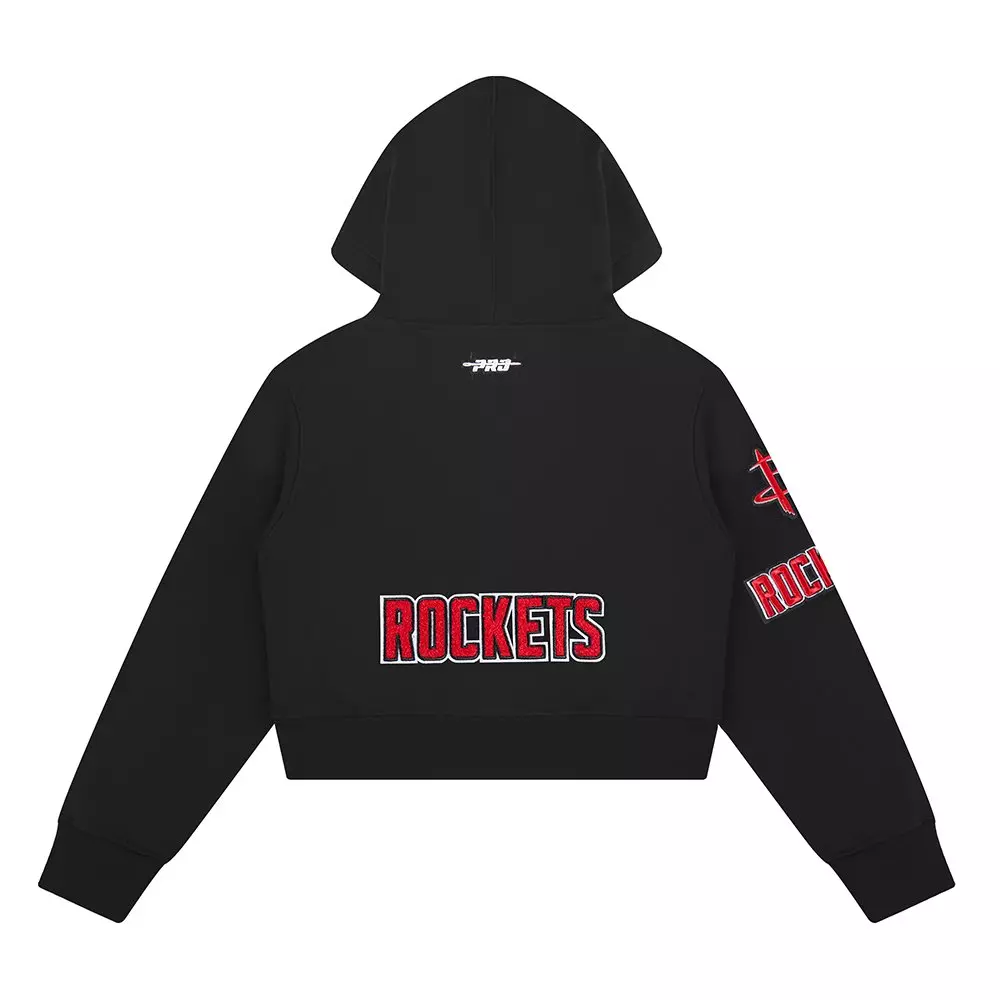 Pro Standard NBA Houston Rockets Classic Big Girls'​ Fleece Pullover Hoodie -Black - BLACK