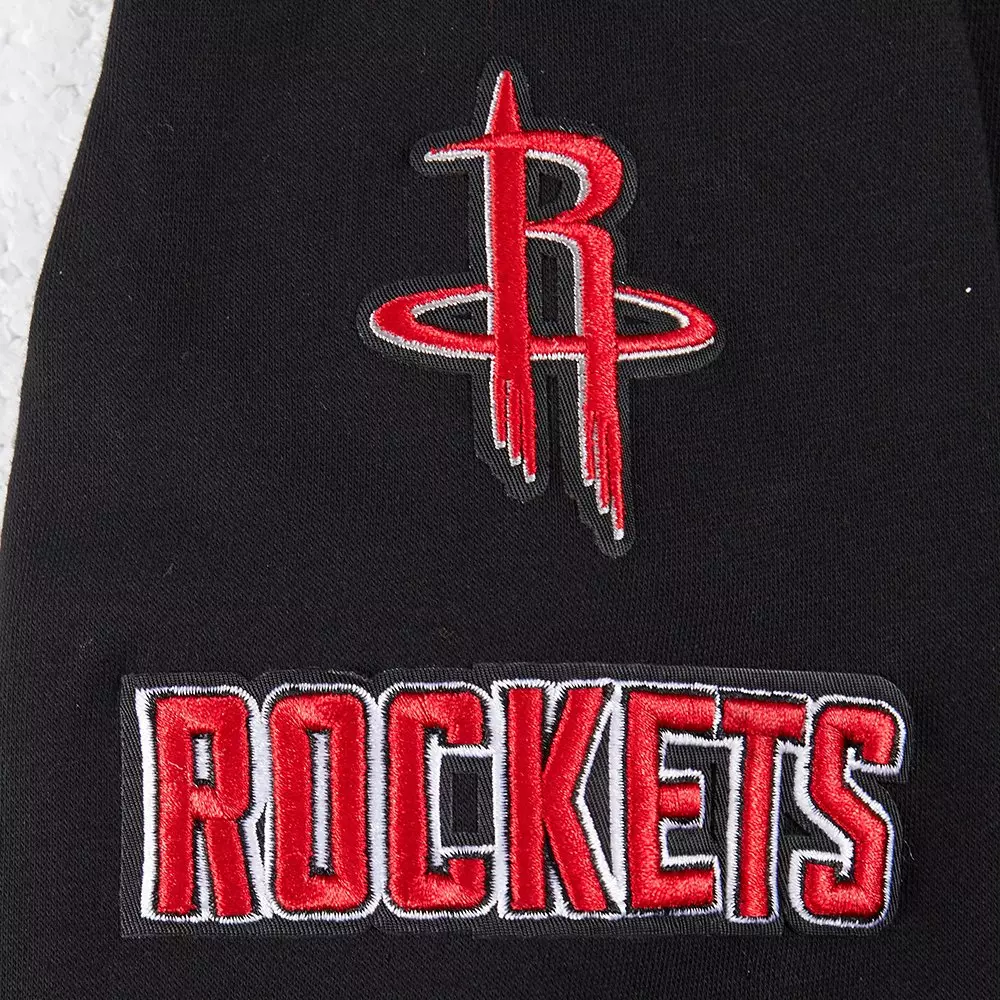 Pro Standard NBA Houston Rockets Classic Big Girls'​ Fleece Pullover Hoodie - Black - BLACK