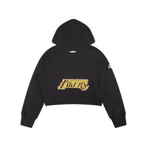 Pro Standard Big Girls' NBA Los Angeles Lakers Classic Fleece Full-Zip Jacket -Black