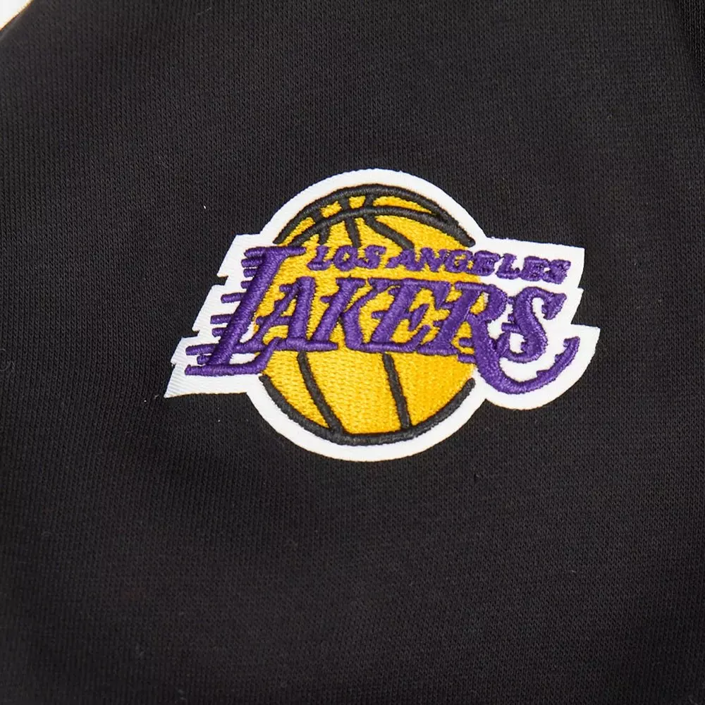 Pro Standard Big Girls' NBA Los Angeles Lakers Classic Fleece Full-Zip Jacket - Black - BLACK