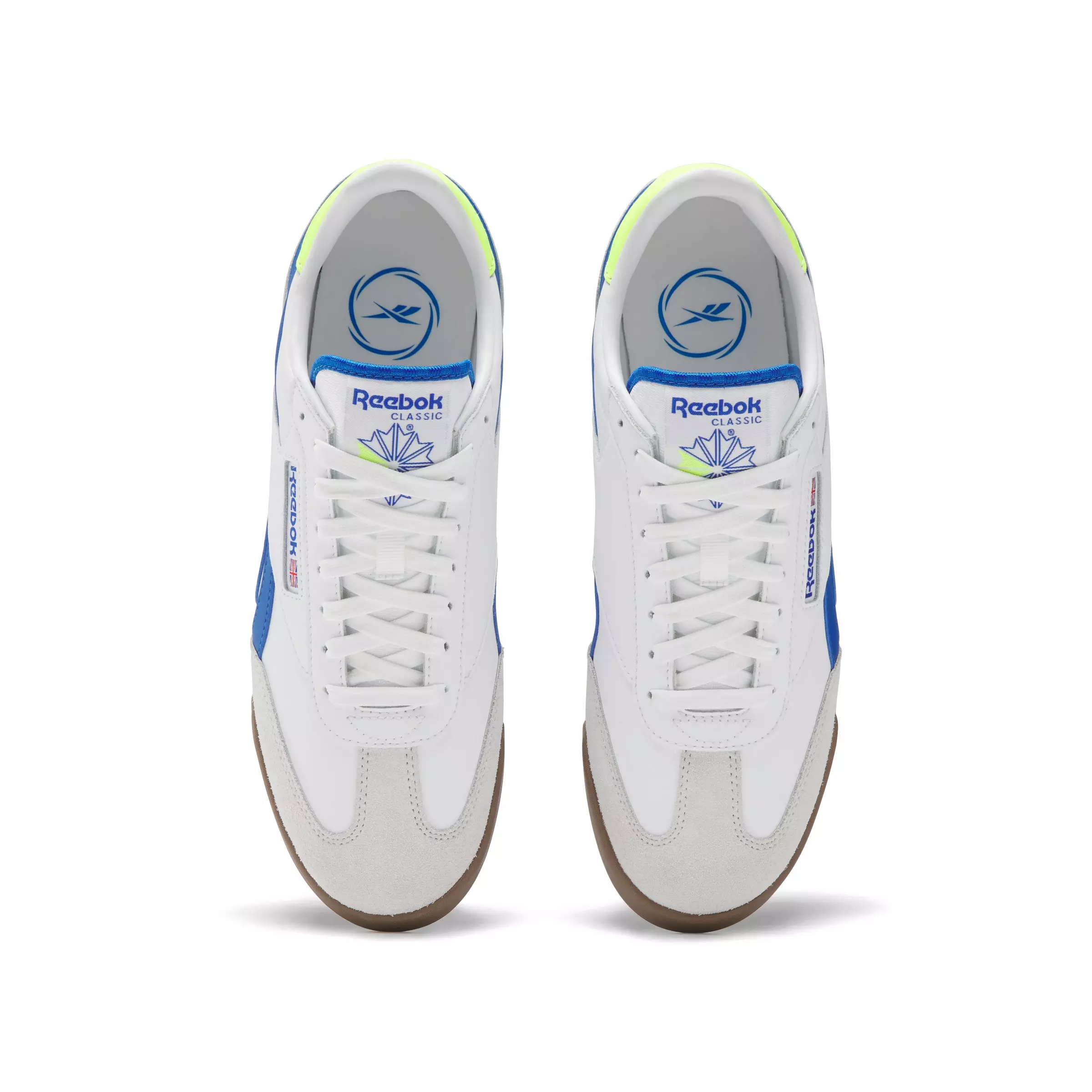 Reebok Campio XT "Ftwr White/Optimum Blue/Gum" Men's Shoe - WHITE/BLUE/GUM
