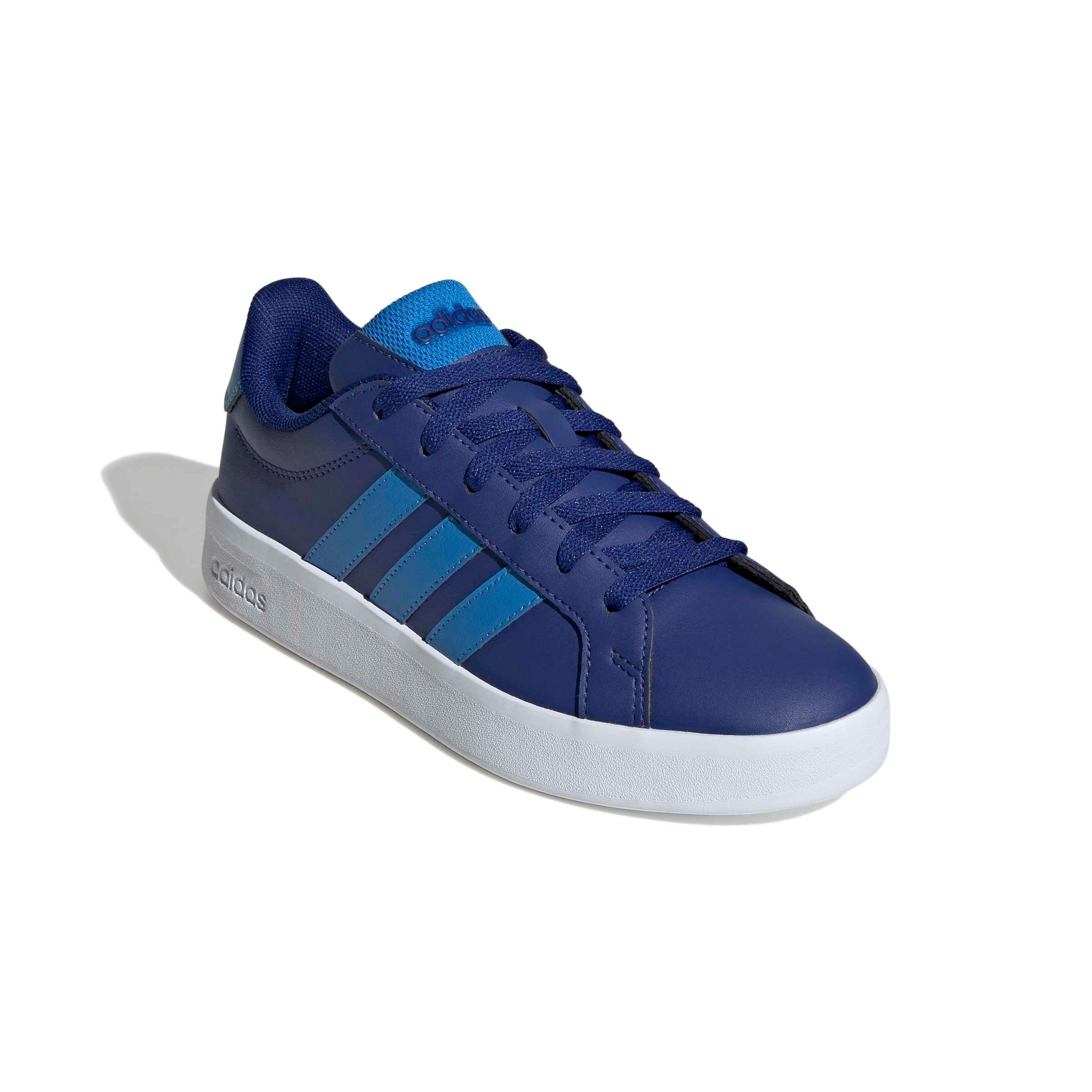 adidas Grand Court 3.0 "Mystery Ink/Lucid Ray Blue/Mystery Ink" Grade School Girls' Shoe - INK/BLUE/INK