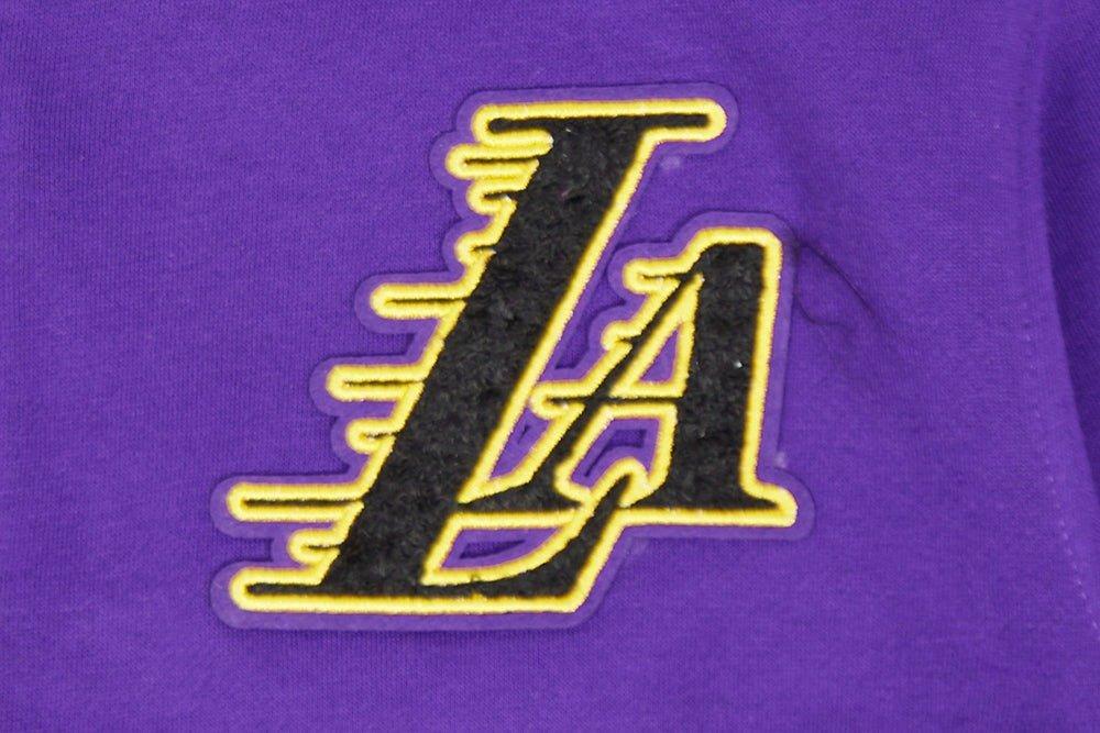 Pro Standard Big Girls' NBA Los Angeles Lakers Classic Fleece Full-Zip Jacket -Purple - PURPLE Thumbnail View 3