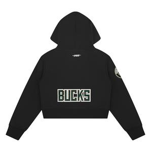 Pro Standard NBA Milwaukee Bucks Classic Big Girls'​ Fleece Pullover Hoodie -Black