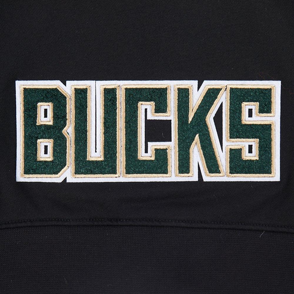 Pro Standard NBA Milwaukee Bucks Classic Big Girls'​ Fleece Pullover Hoodie -Black - BLACK Thumbnail View 5