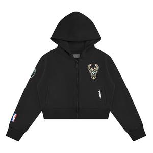 Pro Standard NBA Milwaukee Bucks Classic Big Girls'​ Fleece Pullover Hoodie -Black
