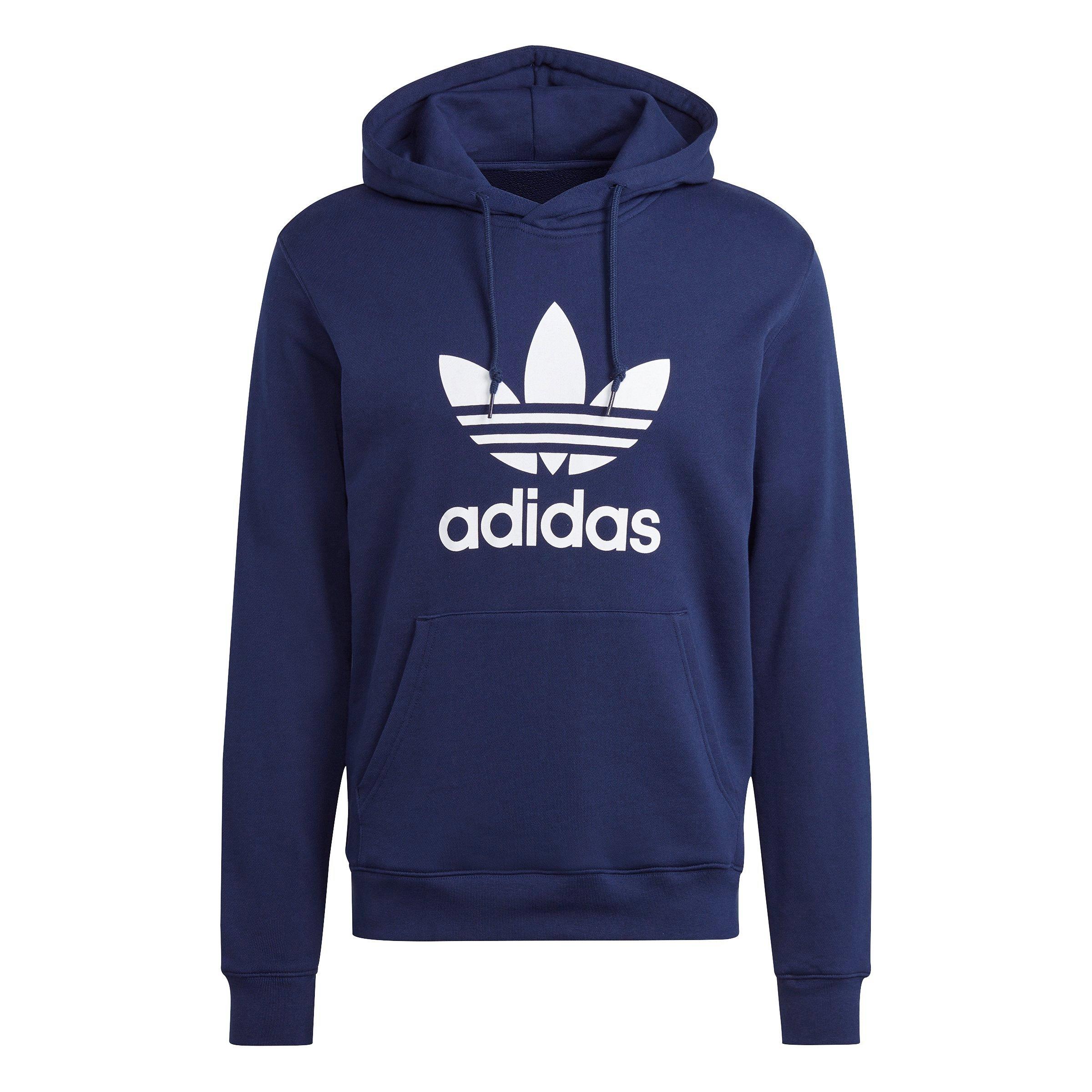 adidas Originals Men's Adicolor Classics Trefoil Heritage Hoodie-Navy - NAVY Thumbnail View 6
