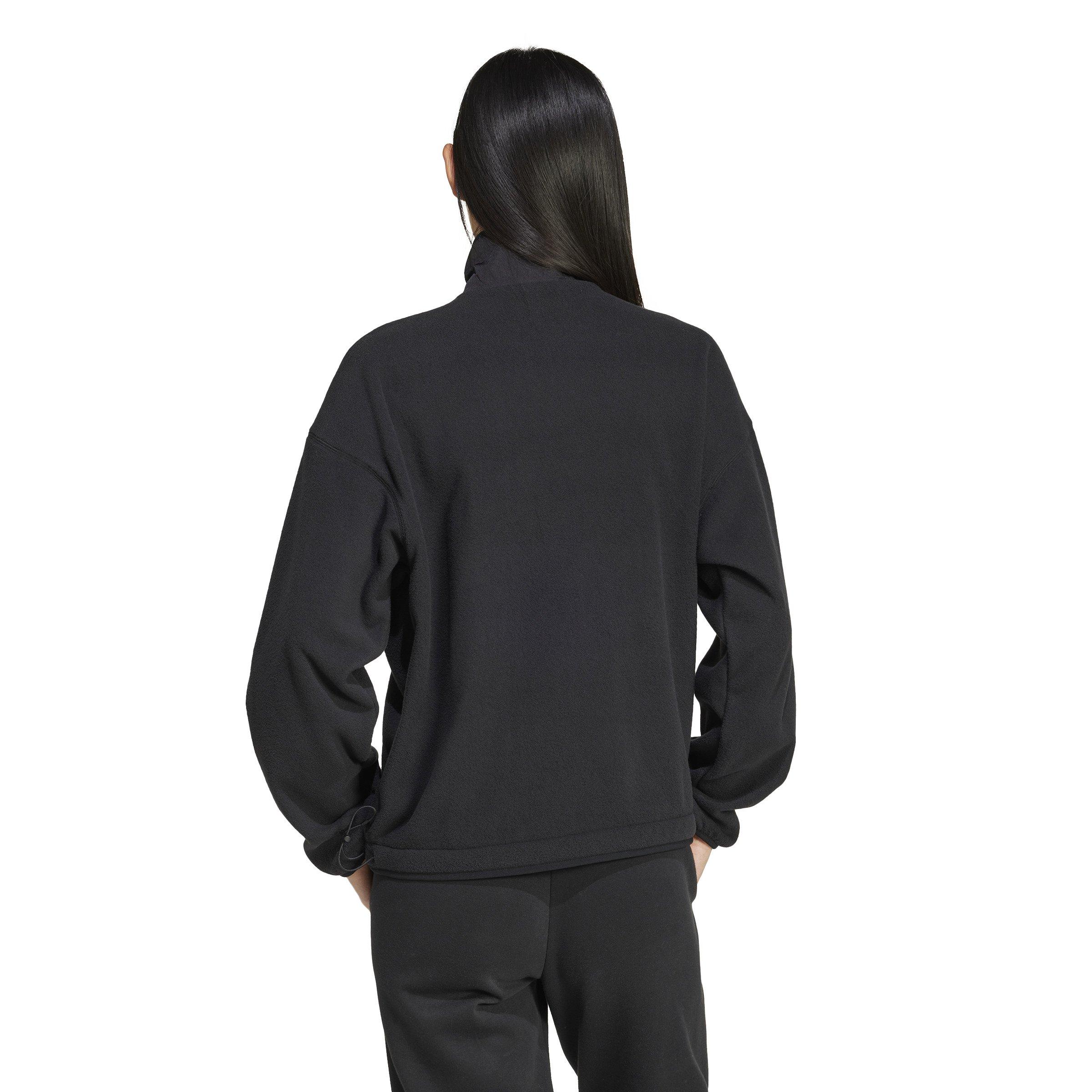 ★adidas★W CITY ESCAPE POLAR FLEECE TRACKTOP★追跡可 adidas Women's City Escape Polar Fleece Track Top-Black