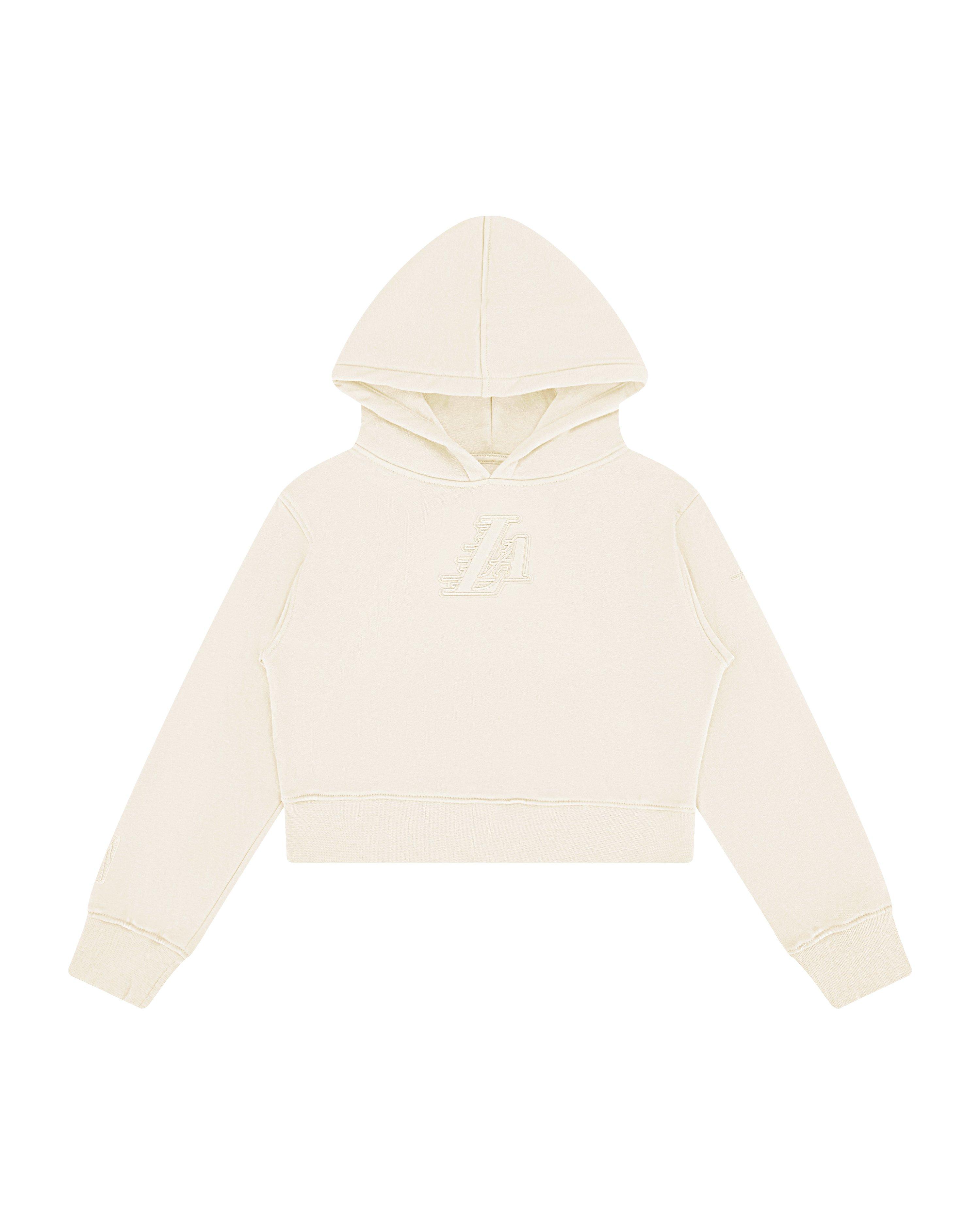 Pro Standard Big Girls' NBA Los Angeles Lakers Fleece PO Hoodie -Cream - CREAM Thumbnail View 1