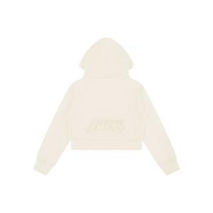 Pro Standard Big Girls' NBA Los Angeles Lakers Fleece PO Hoodie -Cream