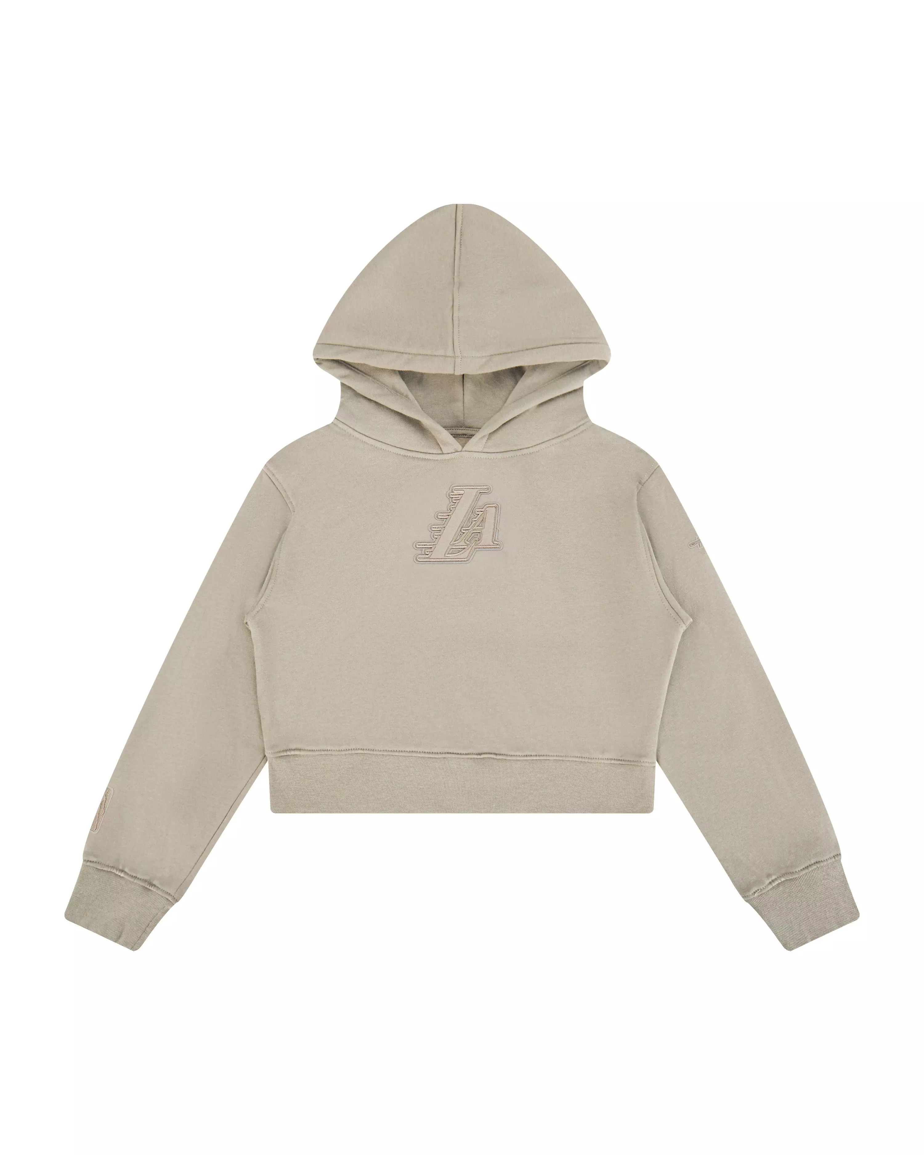 Pro Standard Big Girls' NBA Los Angeles Lakers Fleece PO Hoodie - Stone - STONE