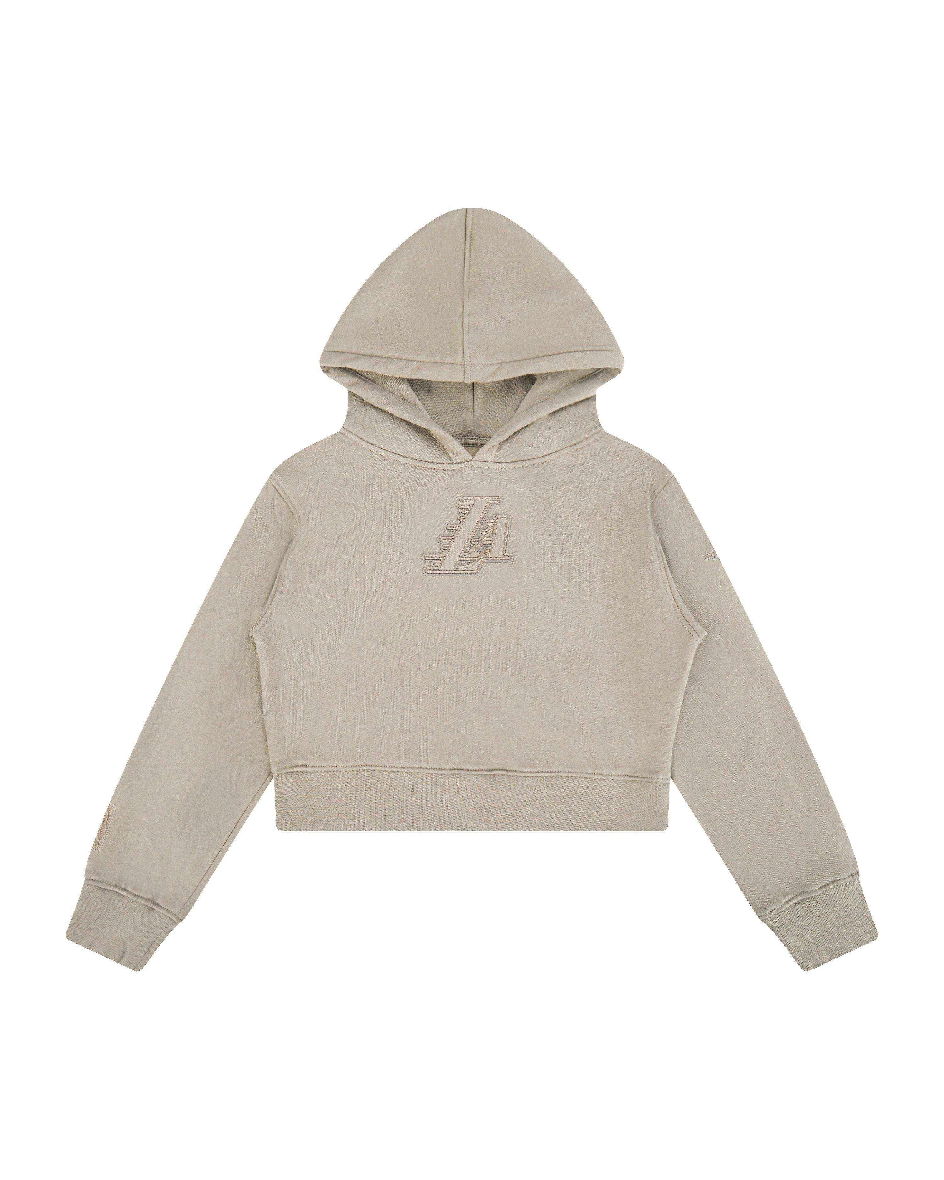 Pro Standard Big Girls' NBA Los Angeles Lakers Fleece PO Hoodie -Stone - STONE Thumbnail View 1