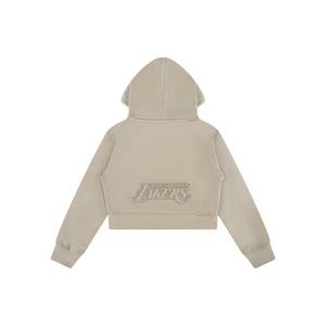 Pro Standard Big Girls' NBA Los Angeles Lakers Fleece PO Hoodie -Stone