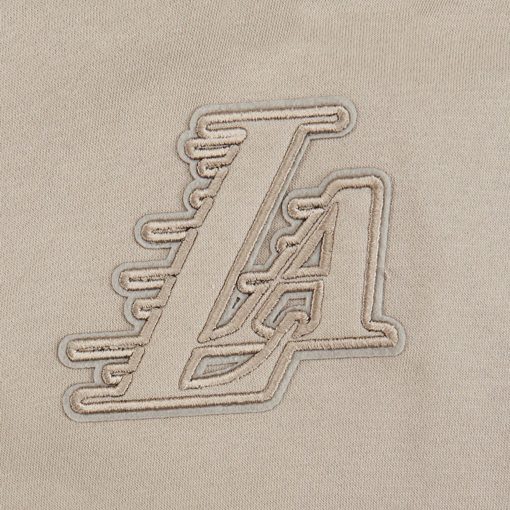 Pro Standard Big Girls' NBA Los Angeles Lakers Fleece PO Hoodie - Stone - STONE Thumbnail View 3