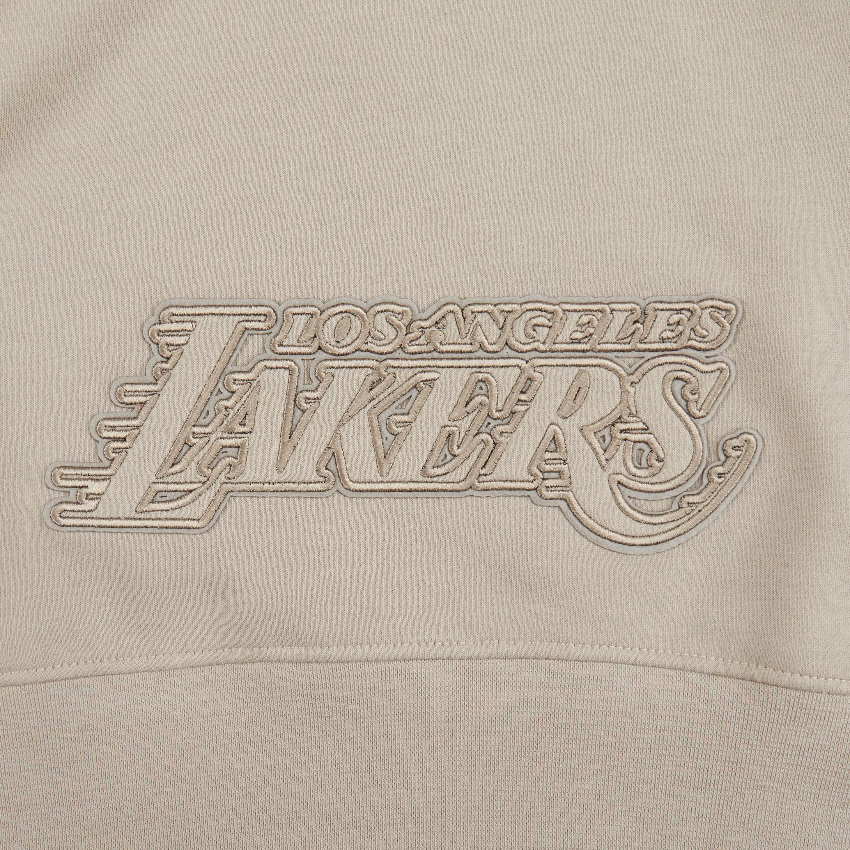 Pro Standard Big Girls' NBA Los Angeles Lakers Fleece PO Hoodie - Stone - STONE