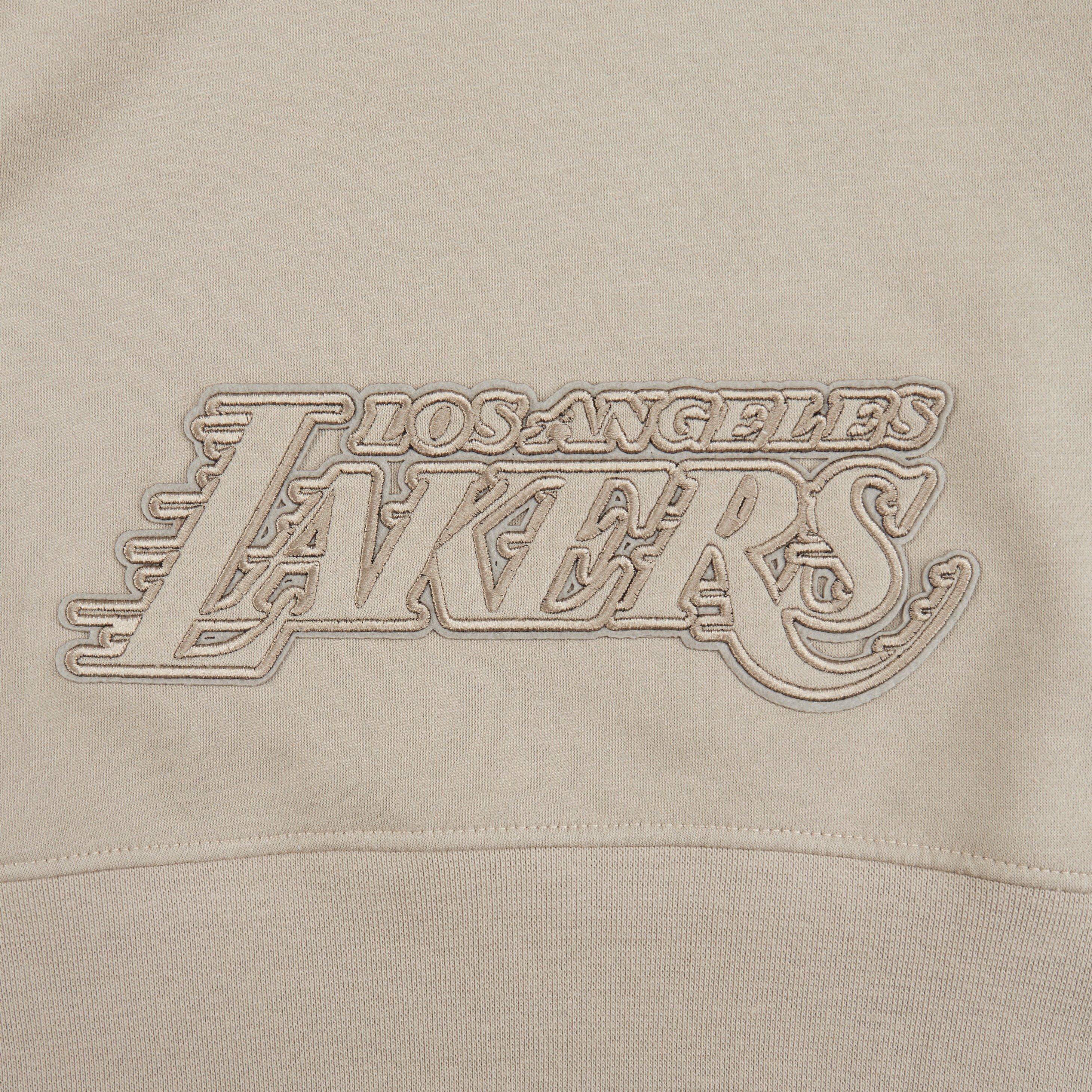 Pro Standard Big Girls' NBA Los Angeles Lakers Fleece PO Hoodie -Stone - STONE Thumbnail View 4