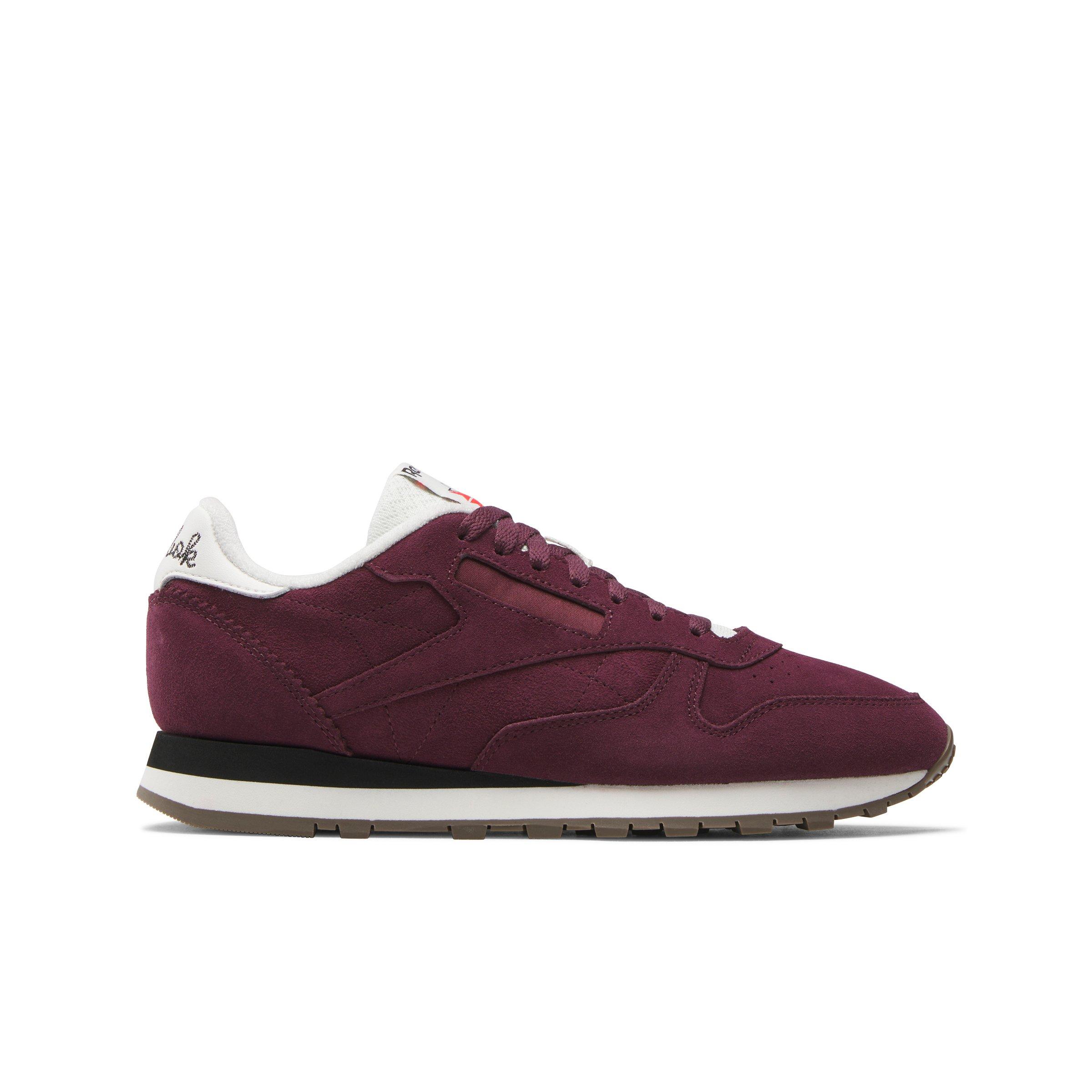 Reebok Classic Leather "Black Cherry/Chalk/Black" Men's Shoe - CHERRY/CHALK/BLACK Thumbnail View 1