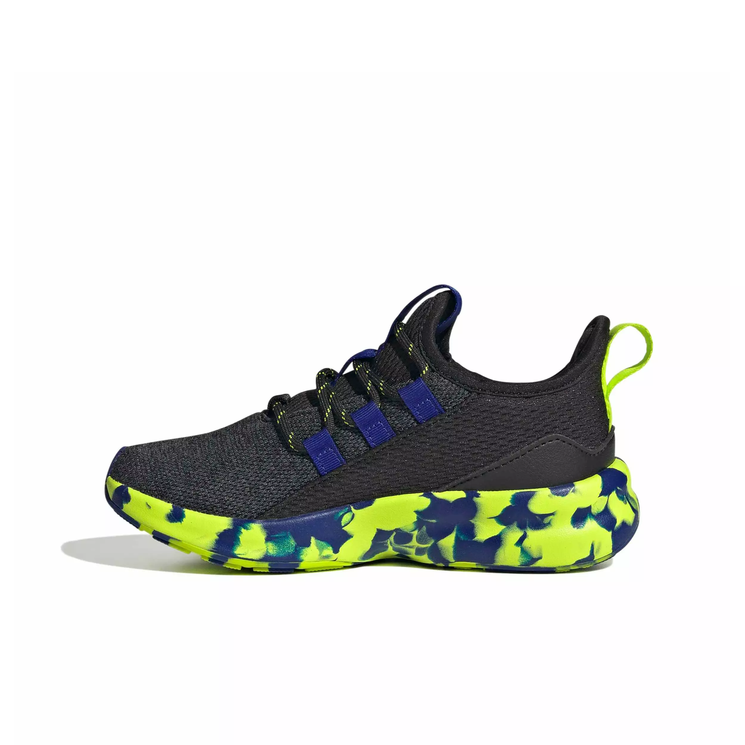 adidas Lite Racer Adapt 8.0 "Core Black/Solar Slime/Mystery Ink" Preschool Boys' Shoe - BLACK/SLIME/INK