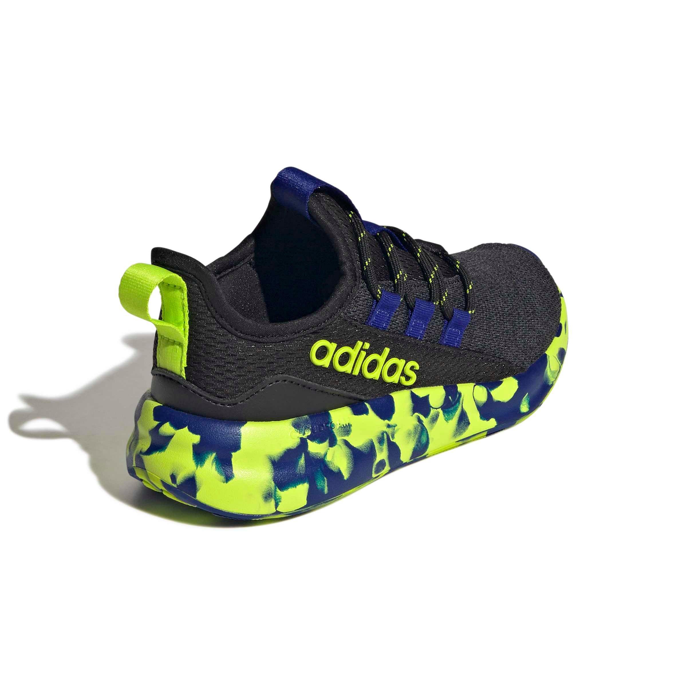 adidas Lite Racer Adapt 8.0 "Core Black/Solar Slime/Mystery Ink" Preschool Boys' Shoe - BLACK/SLIME/INK