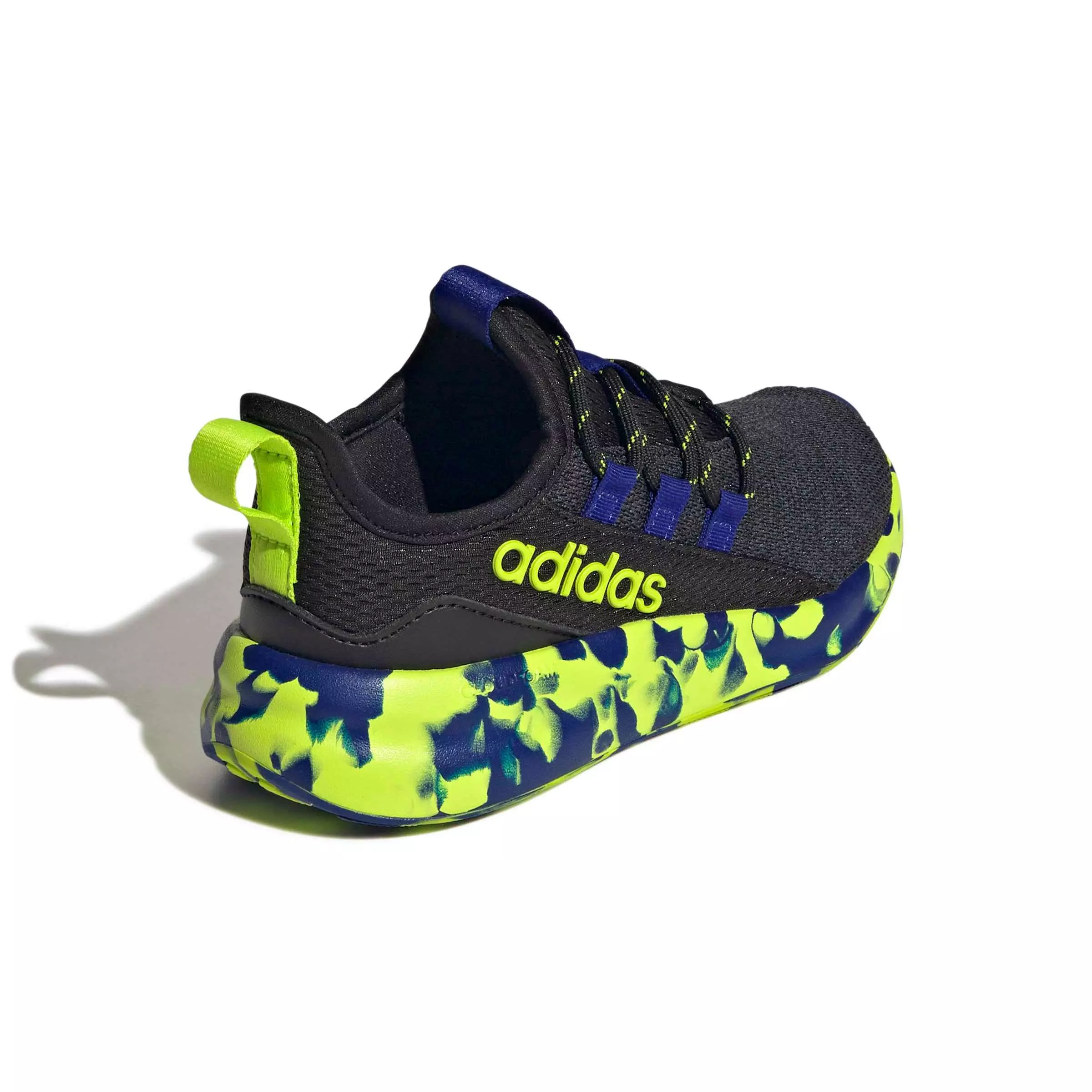 adidas Lite Racer Adapt 8.0 "Core Black/Solar Slime/Mystery Ink" Preschool Boys' Shoe - BLACK/SLIME/INK