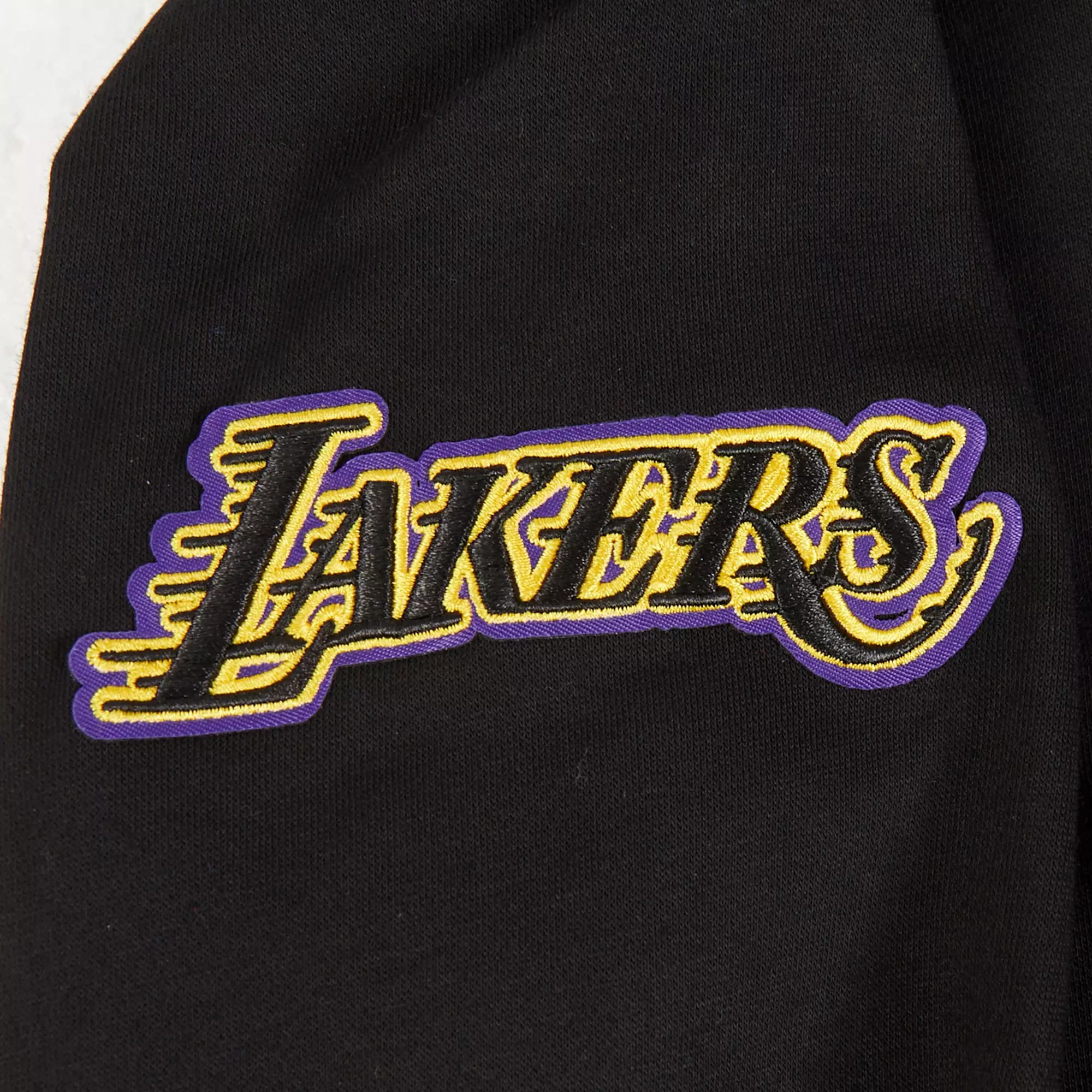 Pro Standard Big Girls' NBA Los Angeles Lakers Retro Classic Rib Fleece PO Hoodie - Black/Purple - BLACK/PURPLE