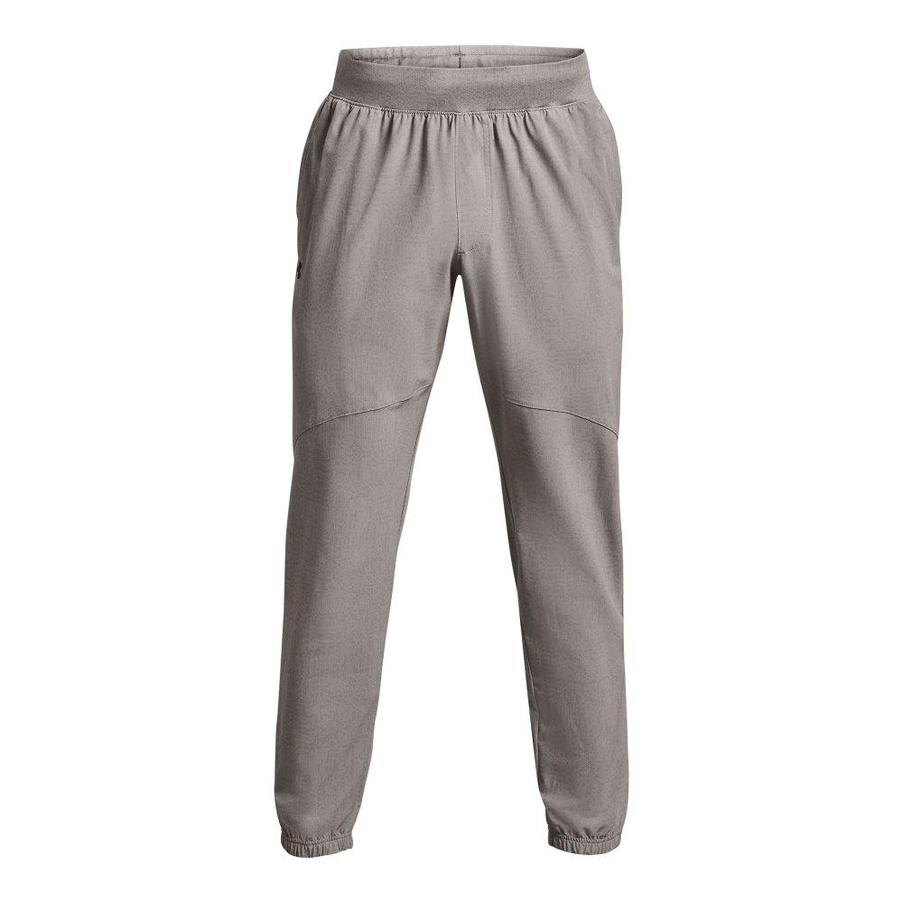 Under Armour Men's Stretch Woven Printed Joggers - GREY/BLACK Thumbnail View 6