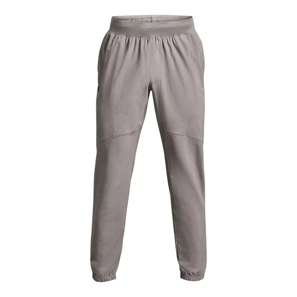 Under Armour Men's Stretch Woven Printed Joggers - GREY/BLACK