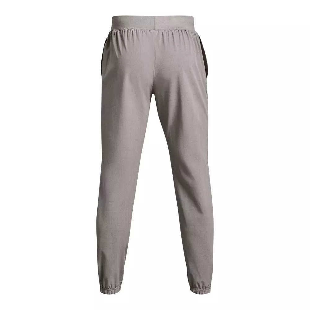 Under Armour Men's Stretch Woven Printed Joggers - GREY/BLACK