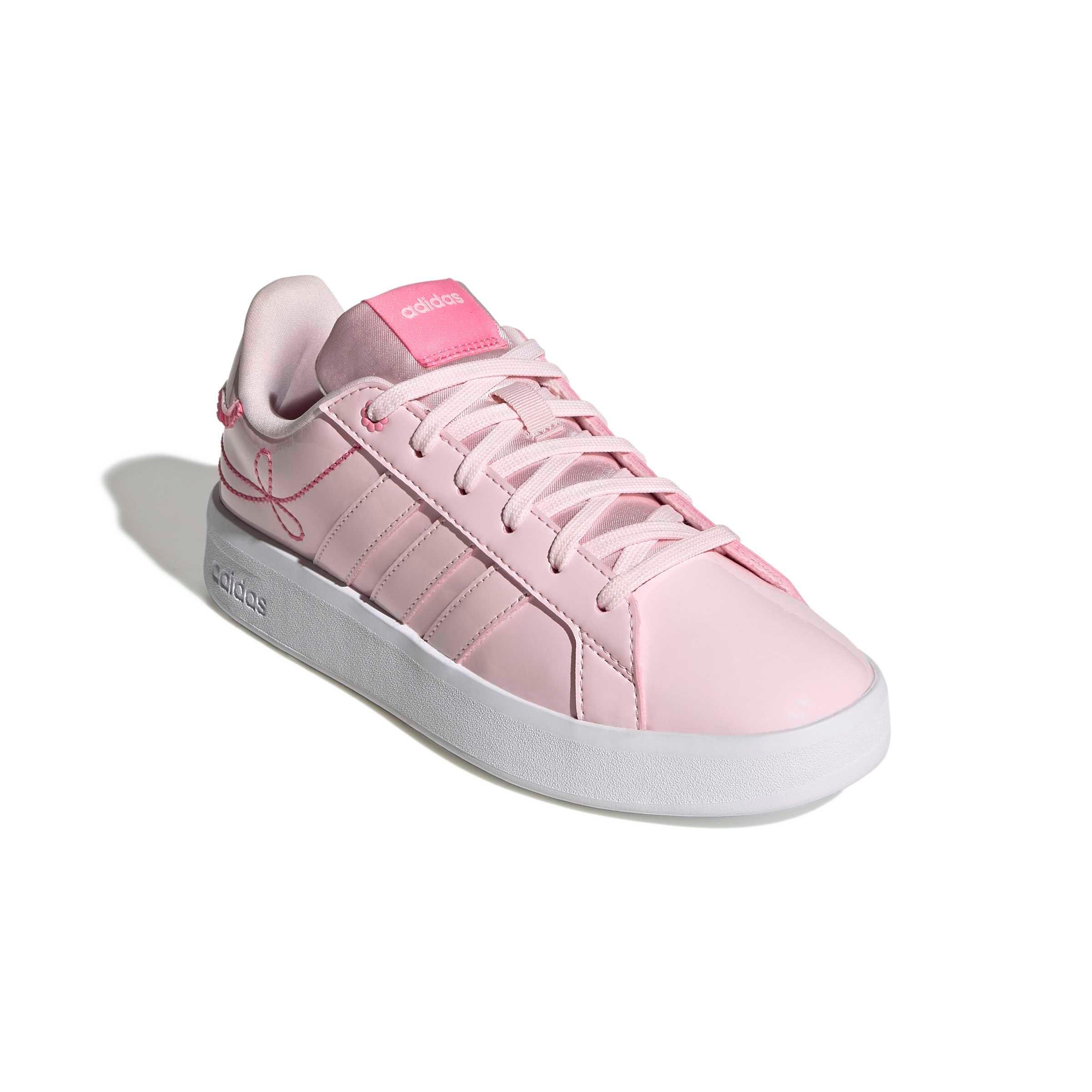 adidas Grand Court 3.0 "Distilled Pink/Distilled Pink/Bliss Pink" Grade School Girls' Shoe - PINK/PINK/PINK