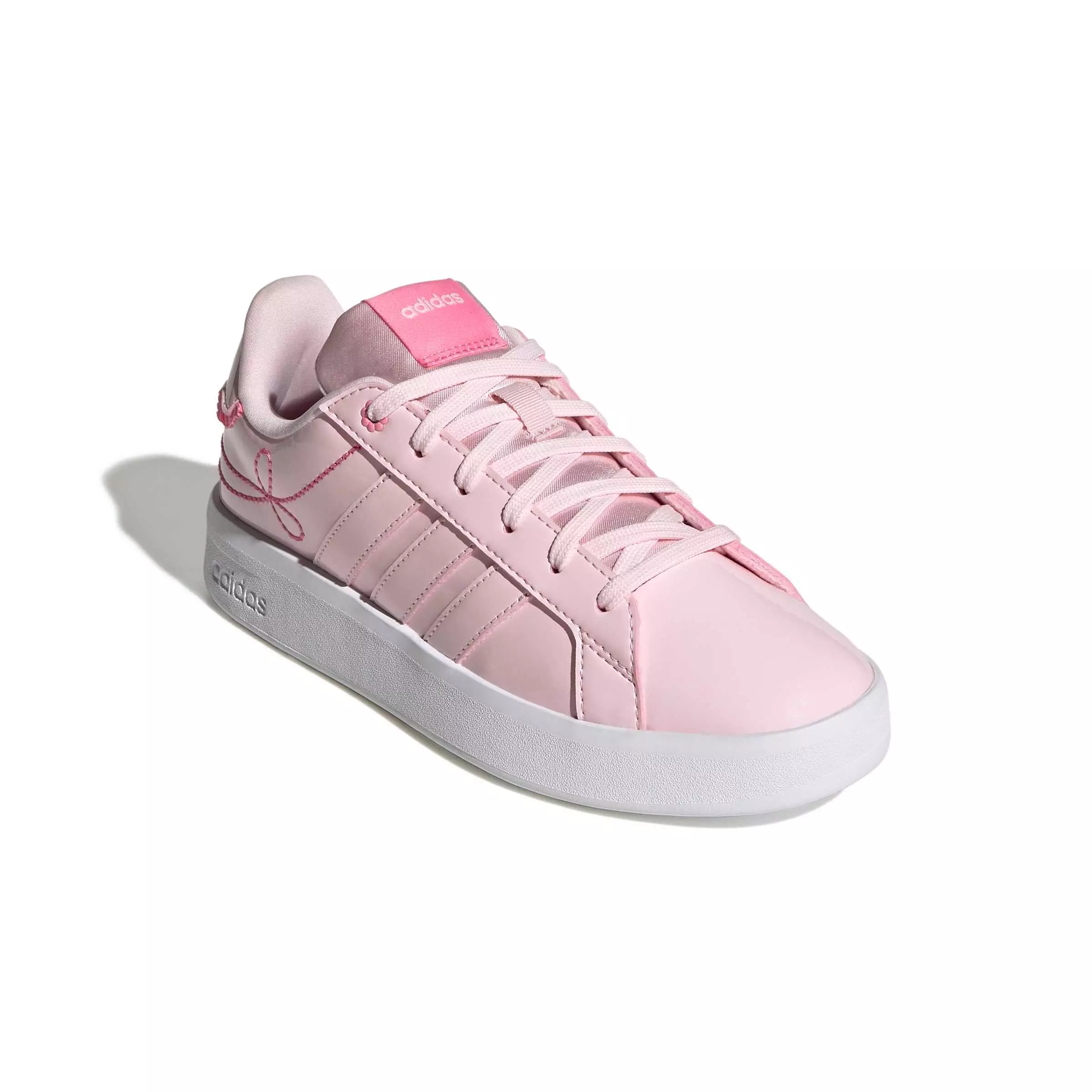 adidas Grand Court 3.0 "Distilled Pink/Distilled Pink/Bliss Pink" Grade School Girls' Shoe - PINK/PINK/PINK