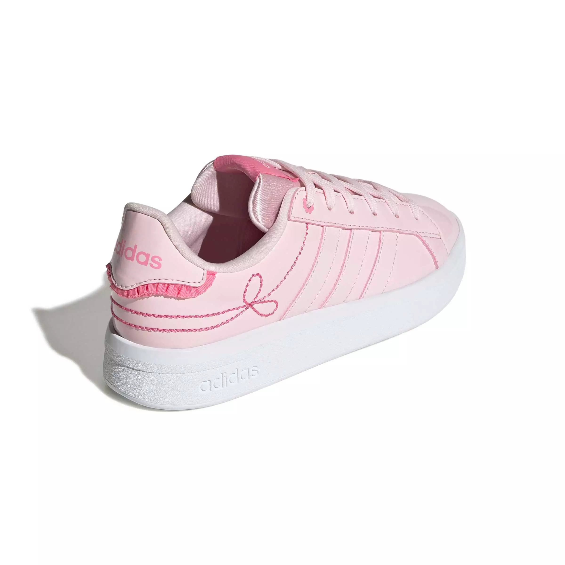 adidas Grand Court 3.0 "Distilled Pink/Distilled Pink/Bliss Pink" Grade School Girls' Shoe - PINK/PINK/PINK