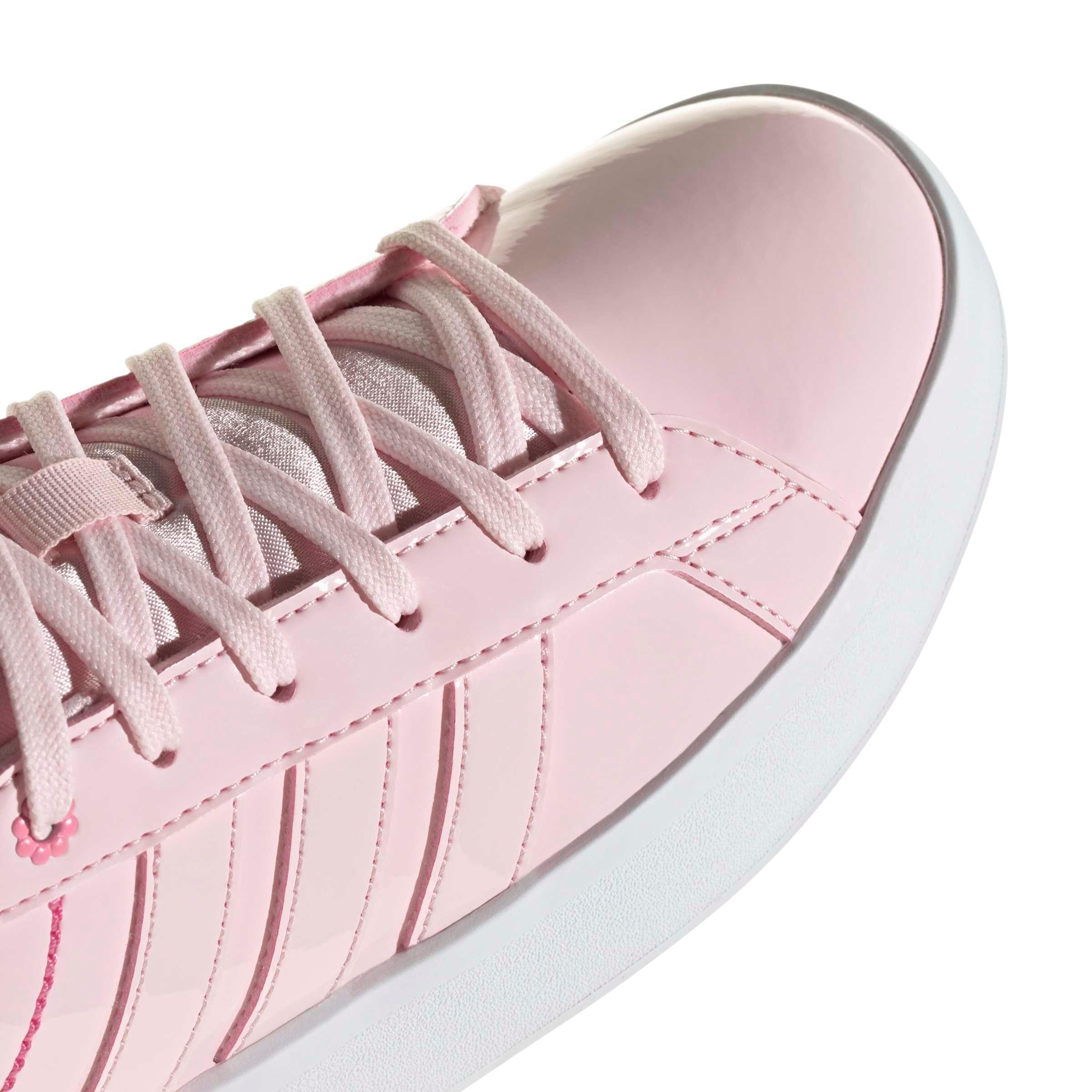 adidas Grand Court 3.0 "Distilled Pink/Distilled Pink/Bliss Pink" Grade School Girls' Shoe - PINK/PINK/PINK