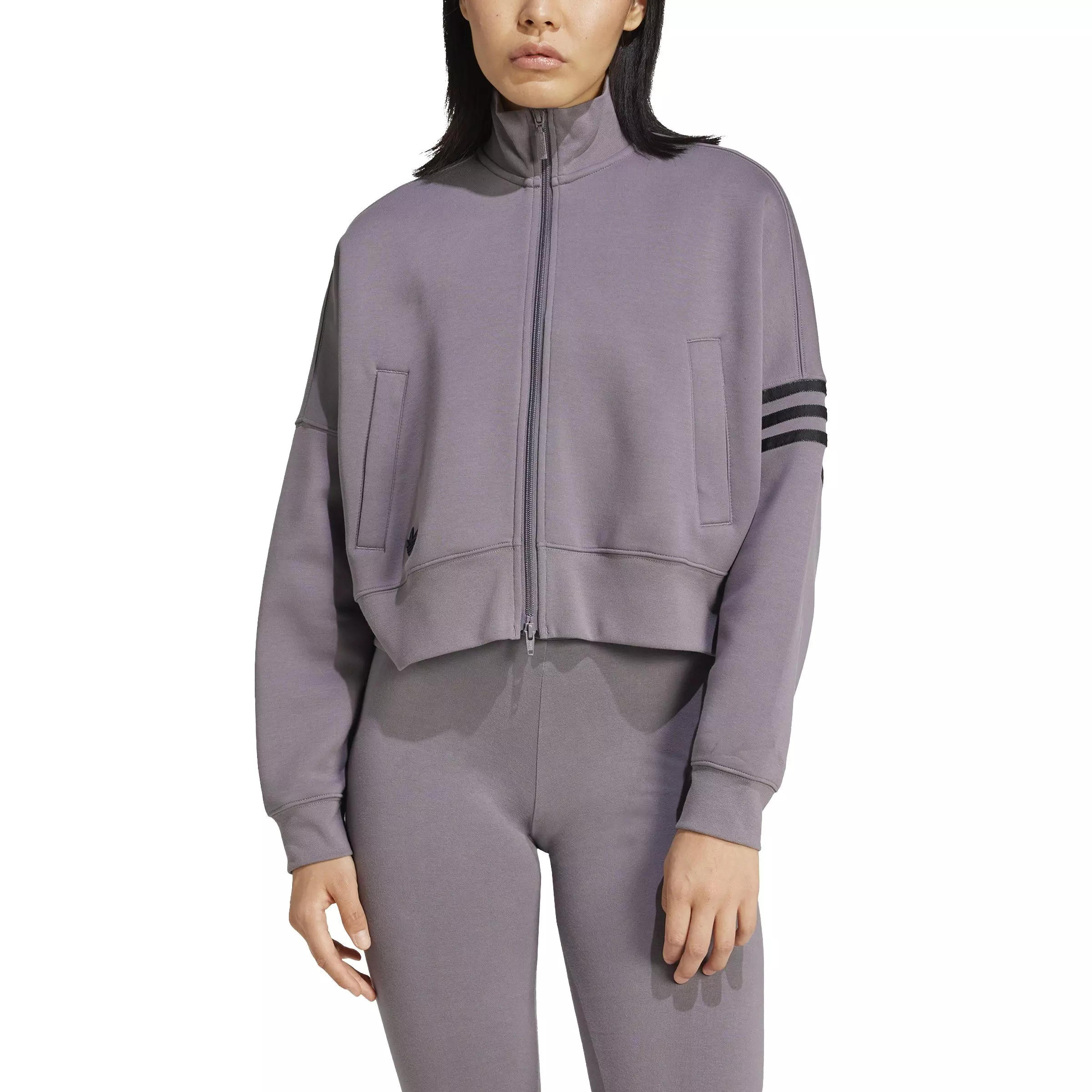 adidas Originals Women's Neuclassics Track Top-Grey - GREY