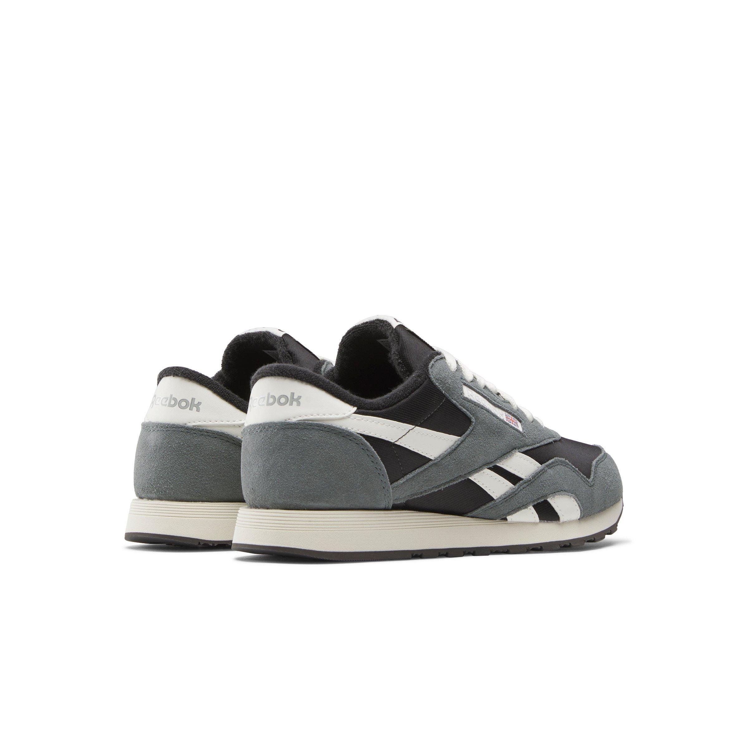 Reebok Classic Nylon "Grey/Dark Grey/White" Men's Shoe - GREY/DK GREY/BLACK Thumbnail View 3