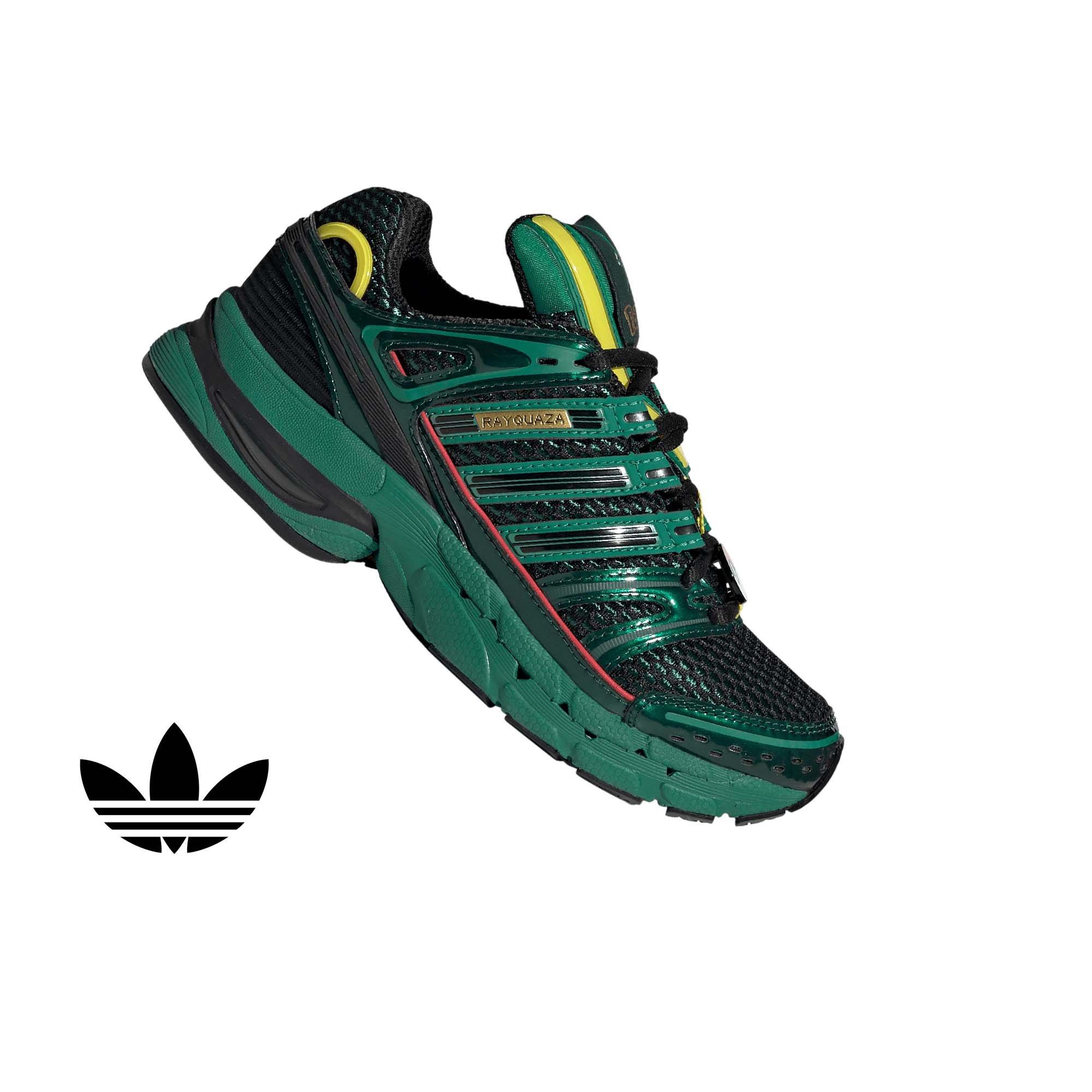 adidas Originals Pokémon Adistar Control 5 "Rayquaza" Grade School Kids' Shoe - GREEN/BLACK/GREEN