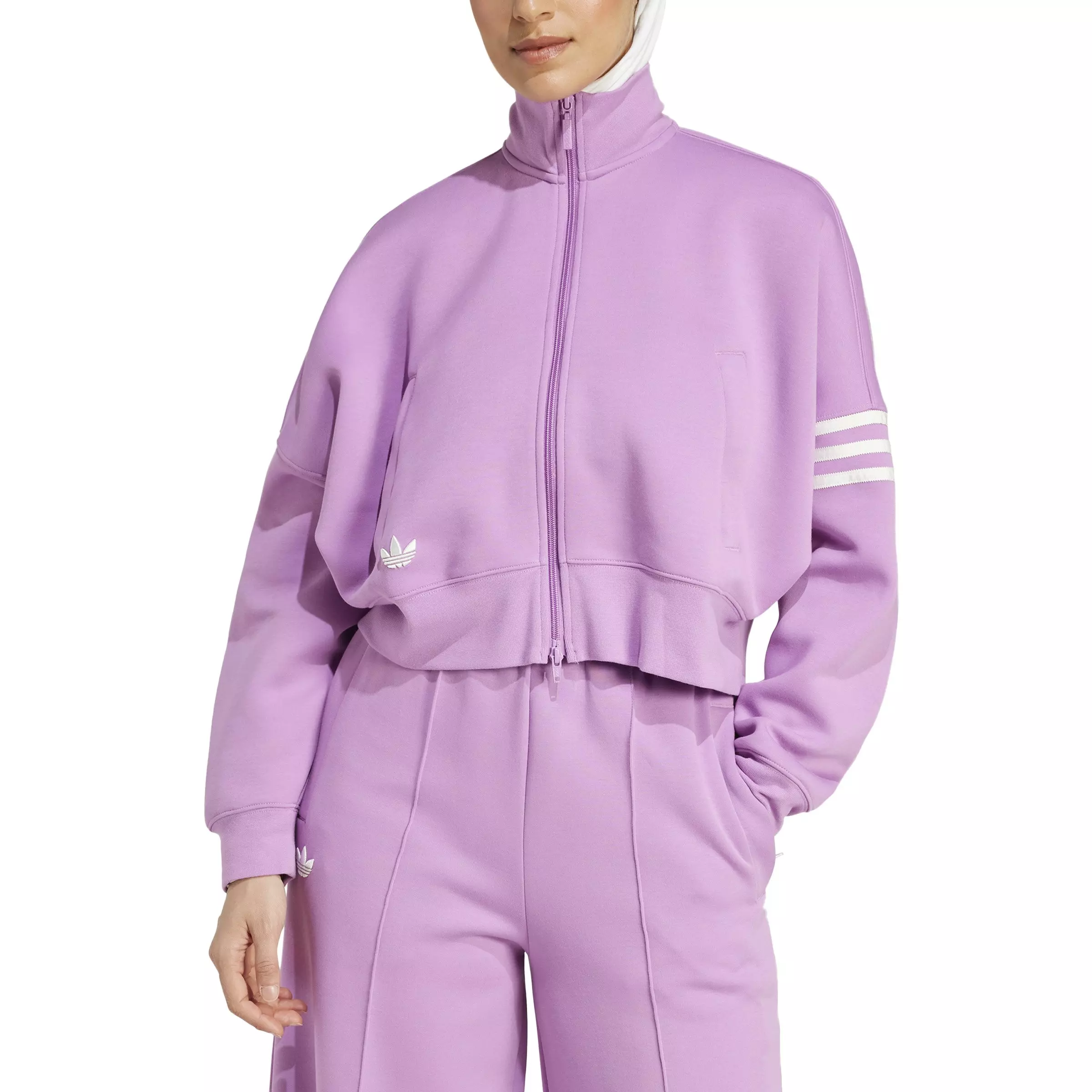 adidas Originals Women's Neuclassics Track Top-Purple - PURPLE
