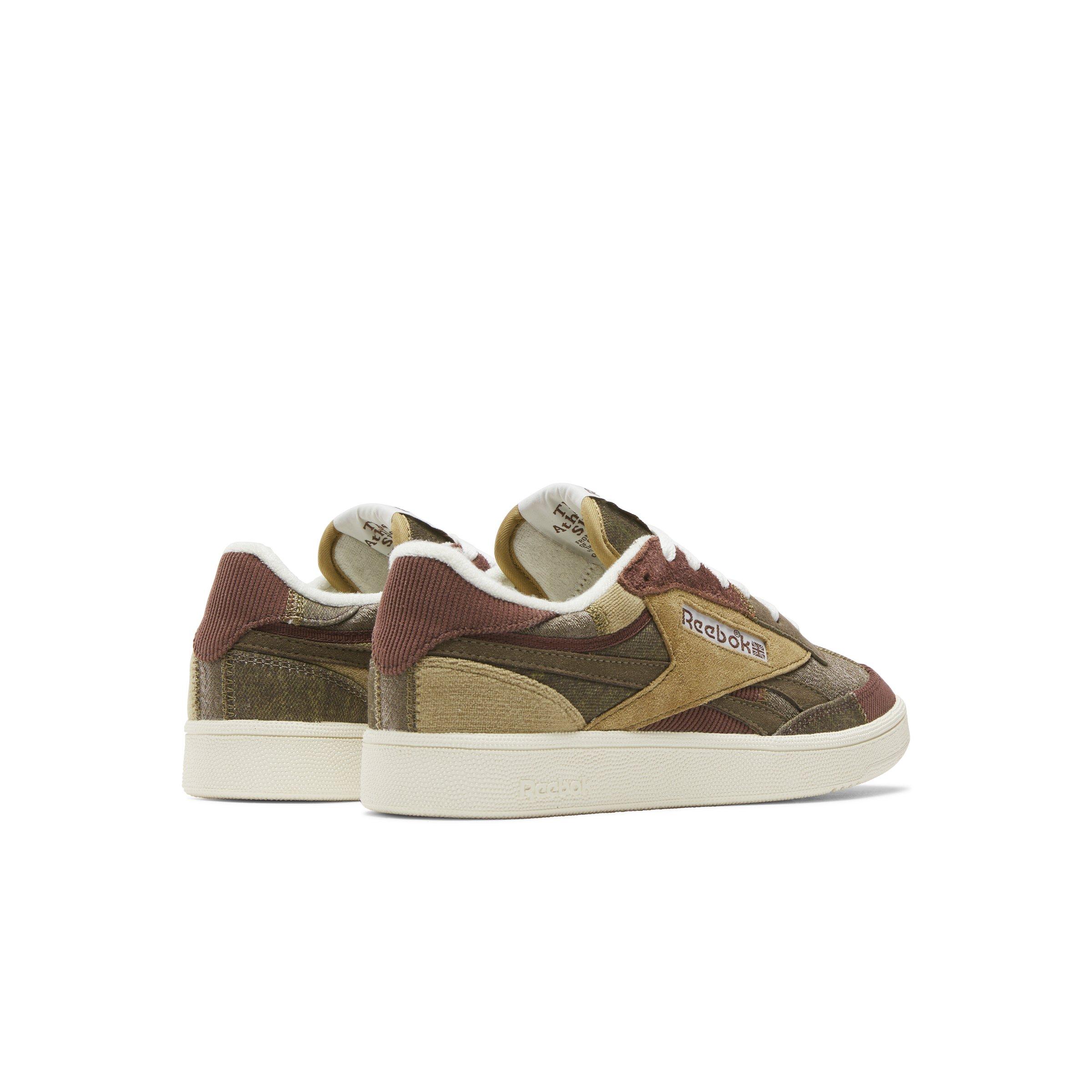 Reebok Club C Revenge Vintage "Brown/Light Brown/Olive" Men's Shoe - BROWN/LT BROWN/OLIVE Thumbnail View 3