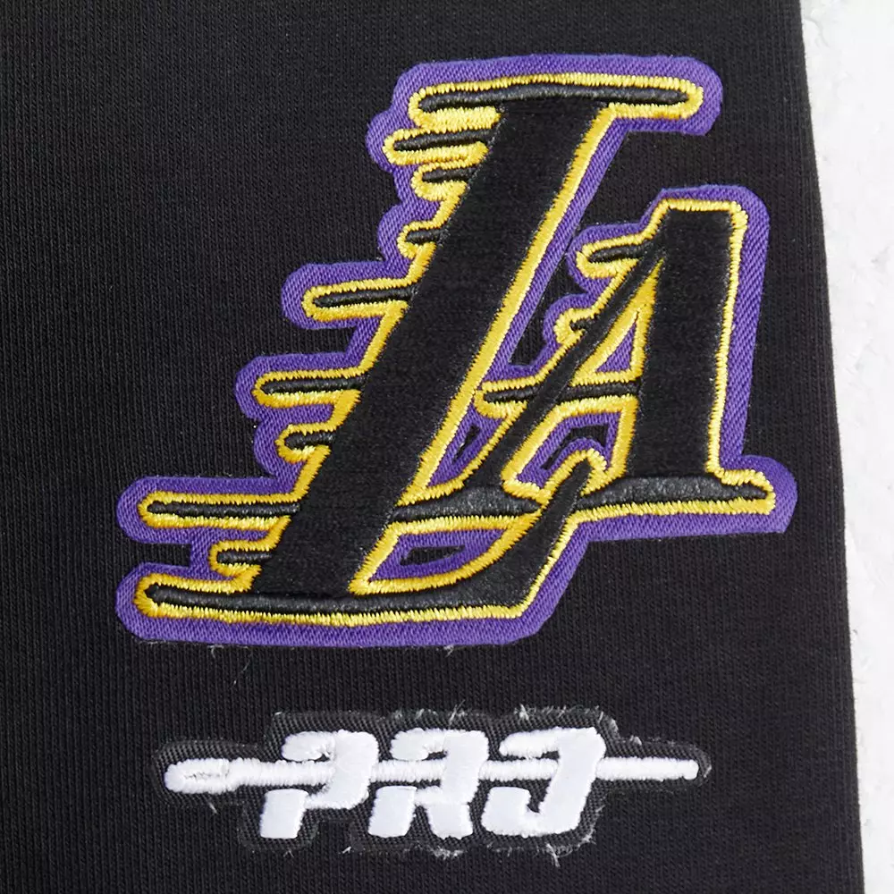 Pro Standard NBA Los Angeles Lakers​ Classic Big Girls'​ Rib Fleece Sweatpants -Black - BLACK