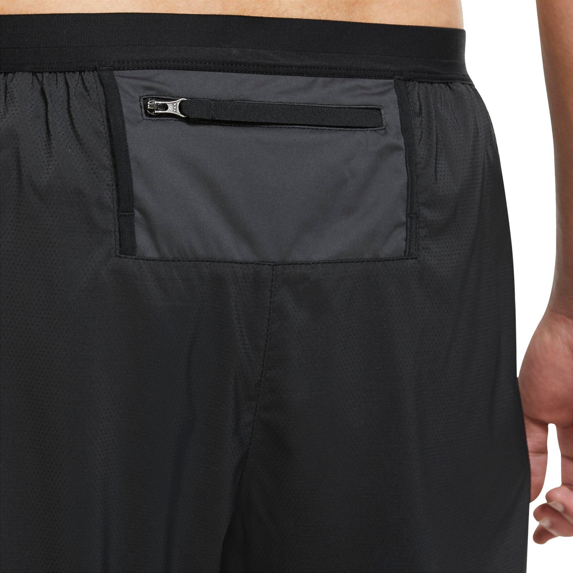 Nike Men's Dri-FIT Phenom Elite Knit Trail Running Pants - BLACK Thumbnail View 3
