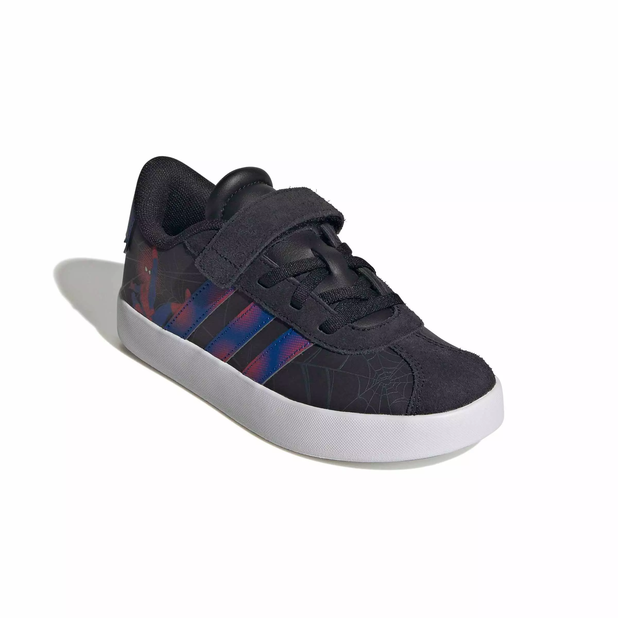 adidas Marvel Spider-Man VL Court 3.0 "Core Black/Team Royal Blue/Violet" Preschool Boys' Shoe - BLACK/ROYAL/VIOLET
