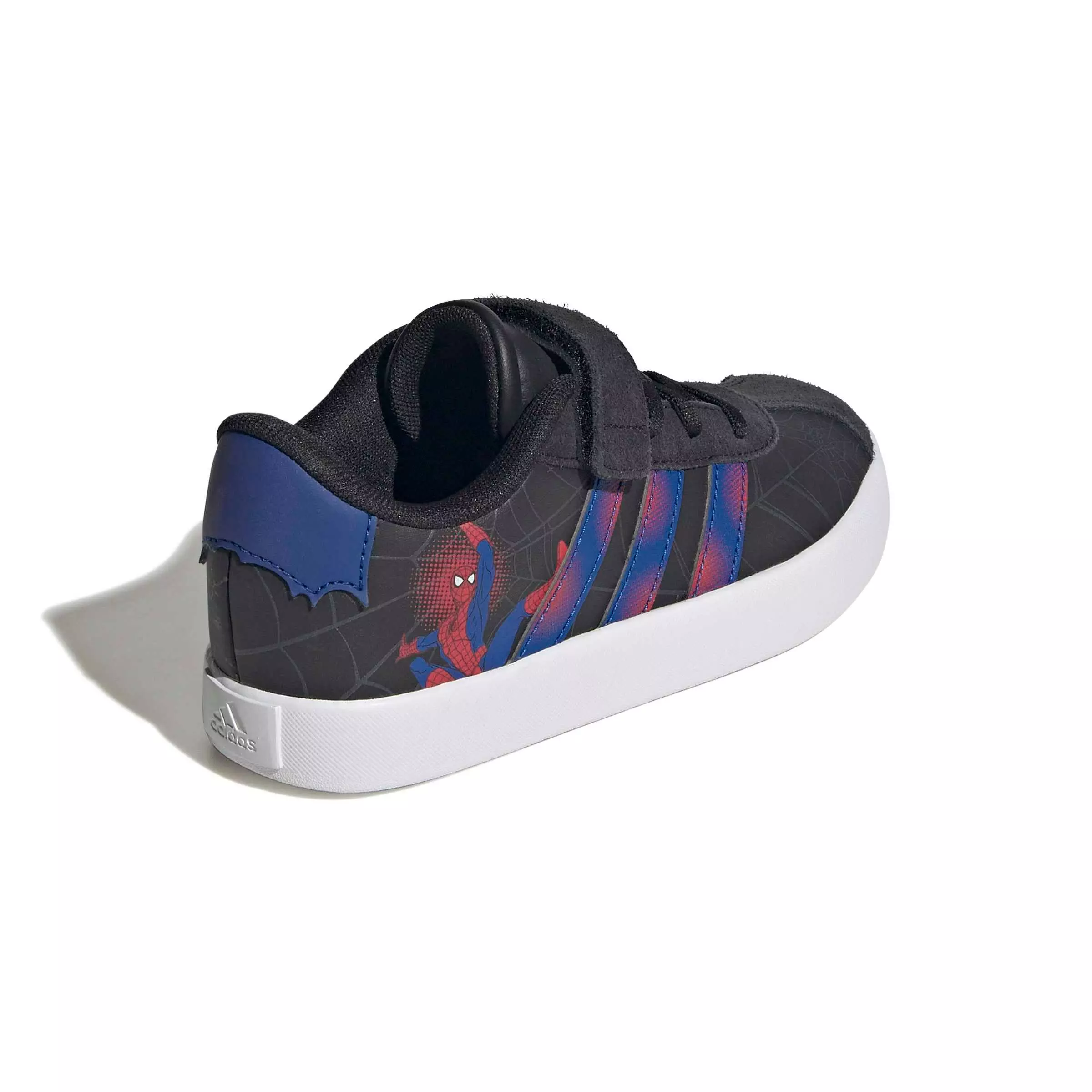 adidas Marvel Spider-Man VL Court 3.0 "Core Black/Team Royal Blue/Violet" Preschool Boys' Shoe - BLACK/ROYAL/VIOLET