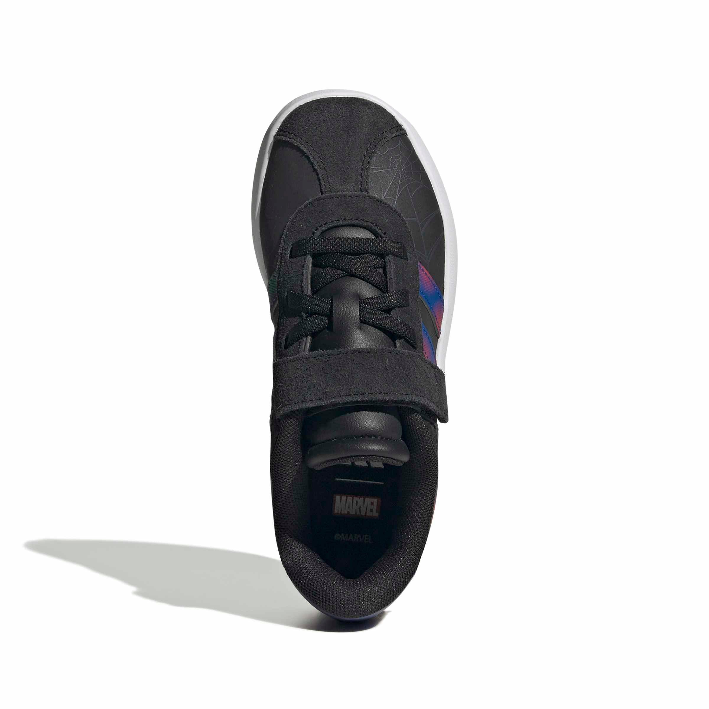 adidas Marvel Spider-Man VL Court 3.0 "Core Black/Team Royal Blue/Violet" Preschool Boys' Shoe - BLACK/ROYAL/VIOLET