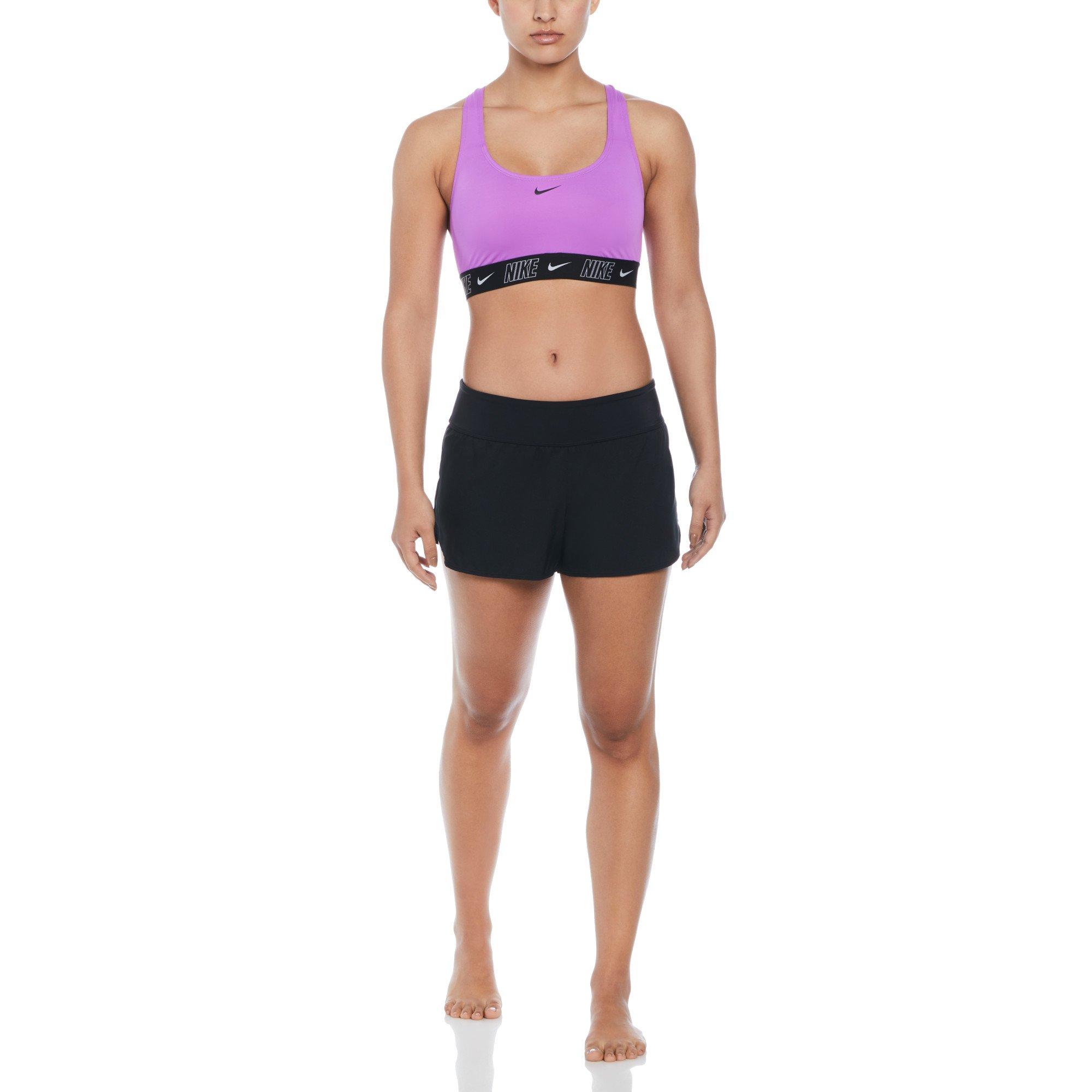 Nike Women's Solid Element Swimming Boardshorts - BLACK Thumbnail View 4