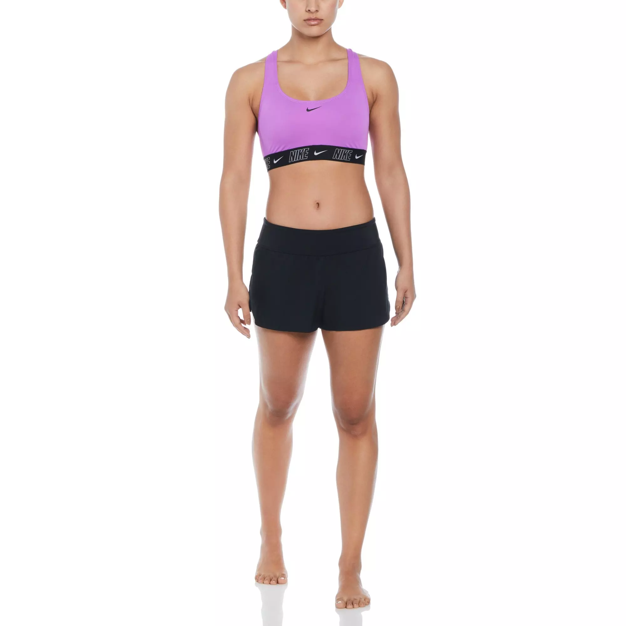 Nike Women's Solid Element Swimming Boardshorts - BLACK