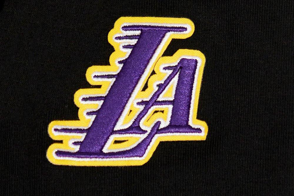 Pro Standard Little Girls' NBA Los Angeles Lakers Retro Classic Leggings - Black - BLACK Thumbnail View 3