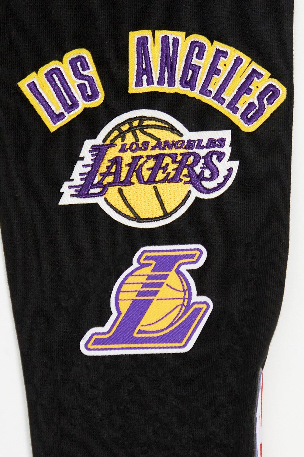 Pro Standard Little Girls' NBA Los Angeles Lakers Retro Classic Leggings -Black - BLACK Thumbnail View 4