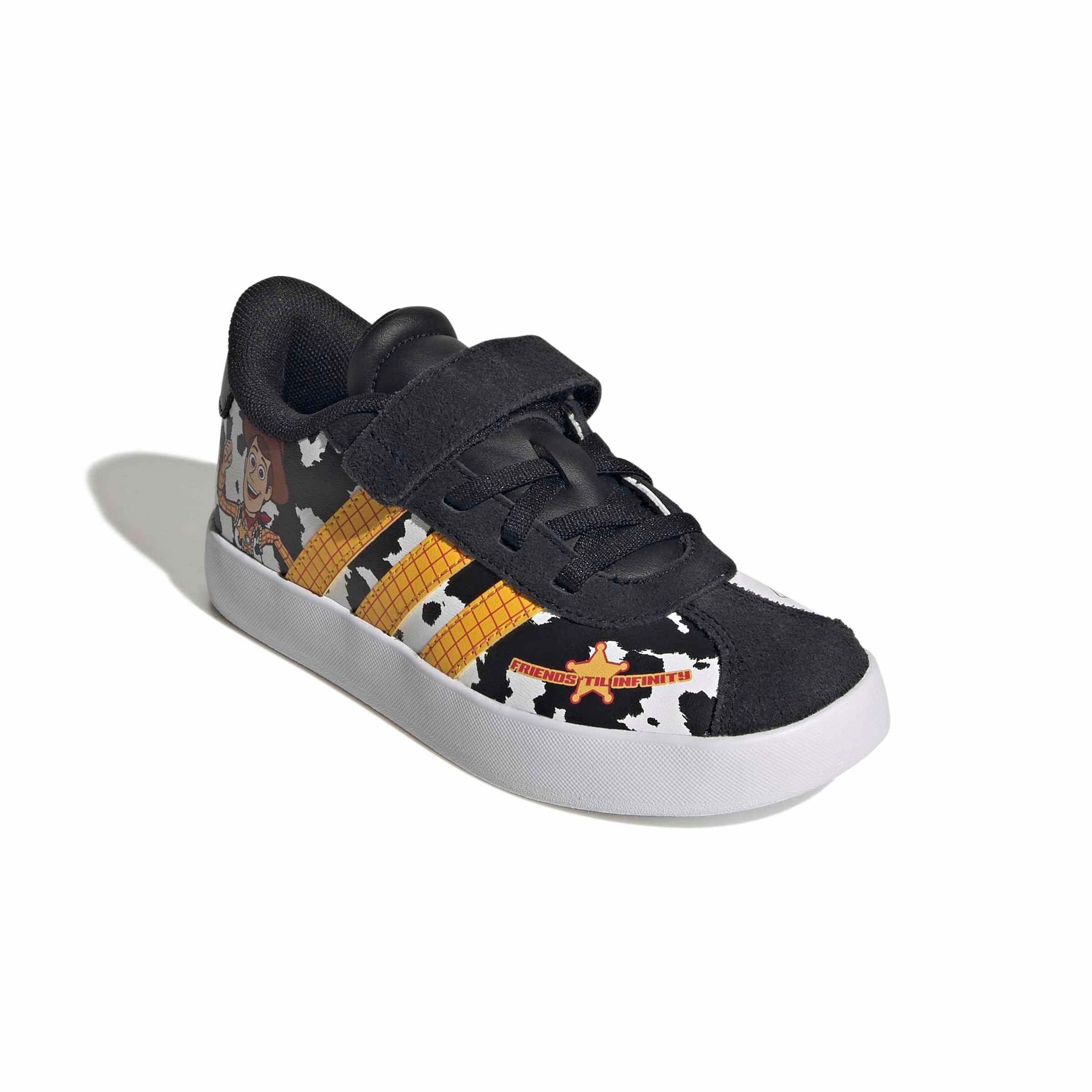 adidas Pixar Toy Story VL Court 3.0 "Ftwr White/Ftwr White/Core Black" Preschool Boys' Shoe - WHITE/WHITE/BLACK