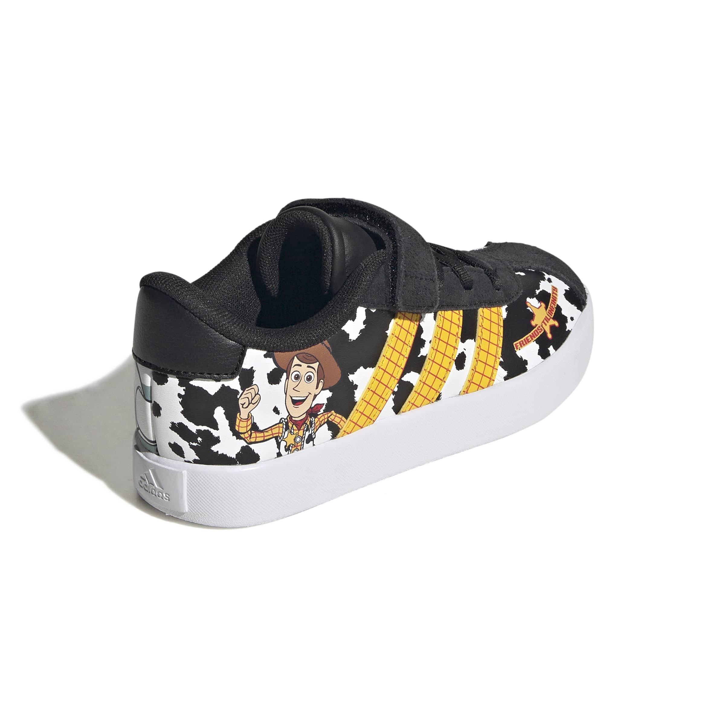 adidas Pixar Toy Story VL Court 3.0 "Ftwr White/Ftwr White/Core Black" Preschool Boys' Shoe - WHITE/WHITE/BLACK