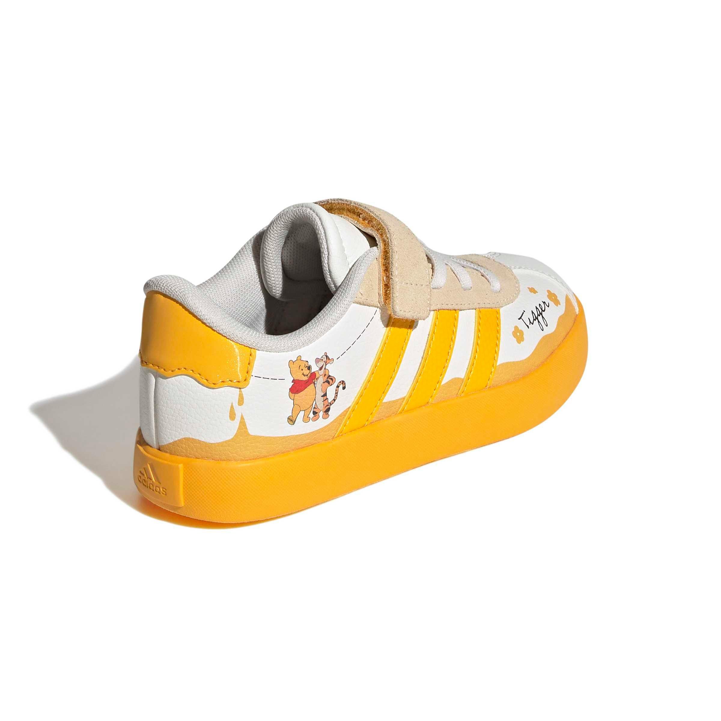 adidas Disney VL Court 3.0 "Off White/Crew Yellow/Core Black" Preschool Boys' Shoe - OFF WHITE/YELLOW/BLACK