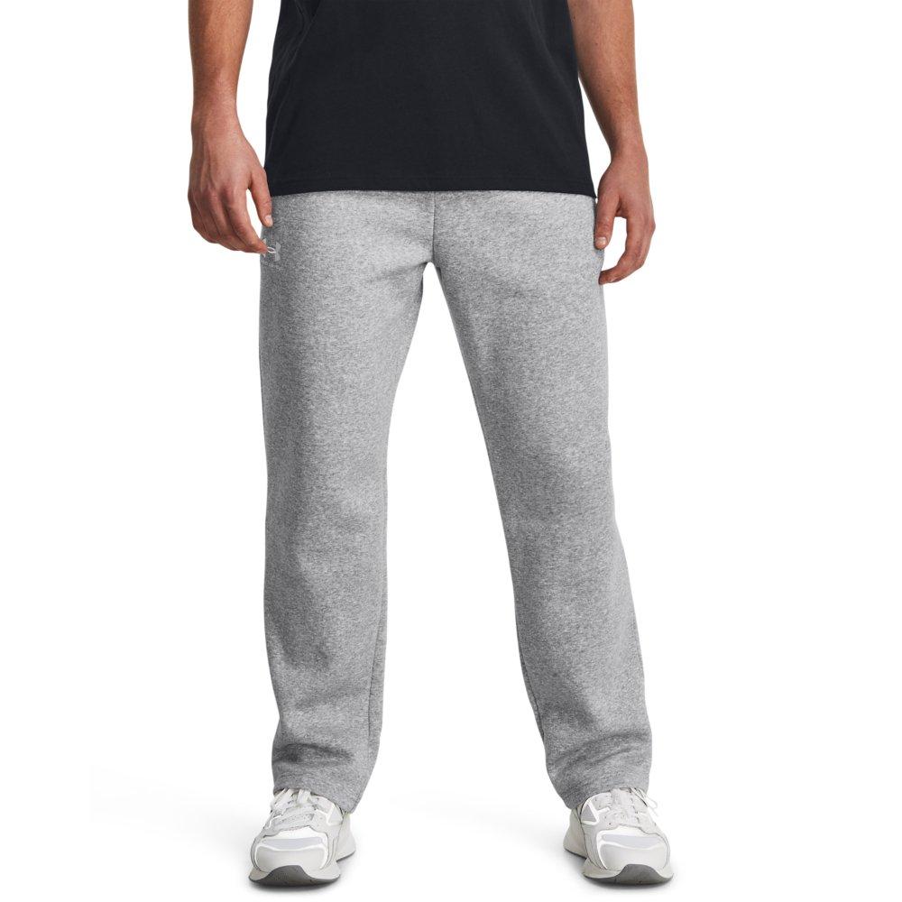 Under Armour Men's Essential Fleece Pants - GREY/WHITE Thumbnail View 1